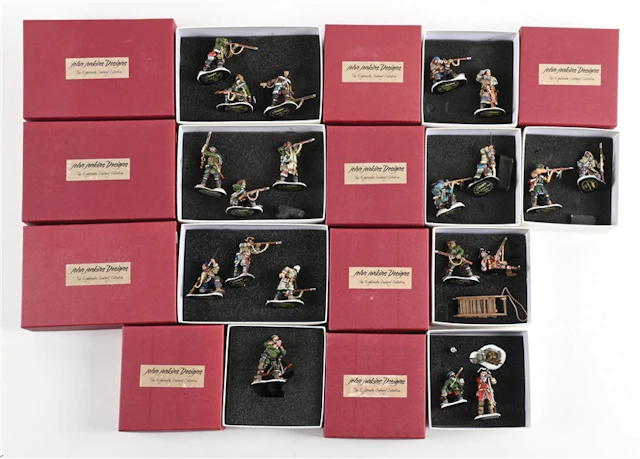 LOT OF 9: JOHN JENKINS COLLECTION OF BATTLE ON SNOWSHOES 1758 SETS
