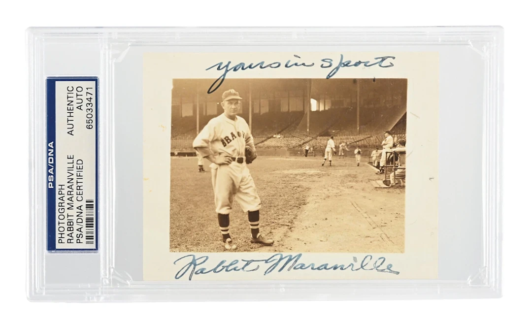 RABBIT MARANVILLE SIGNED PHOTOGRAPH PSA/DNA