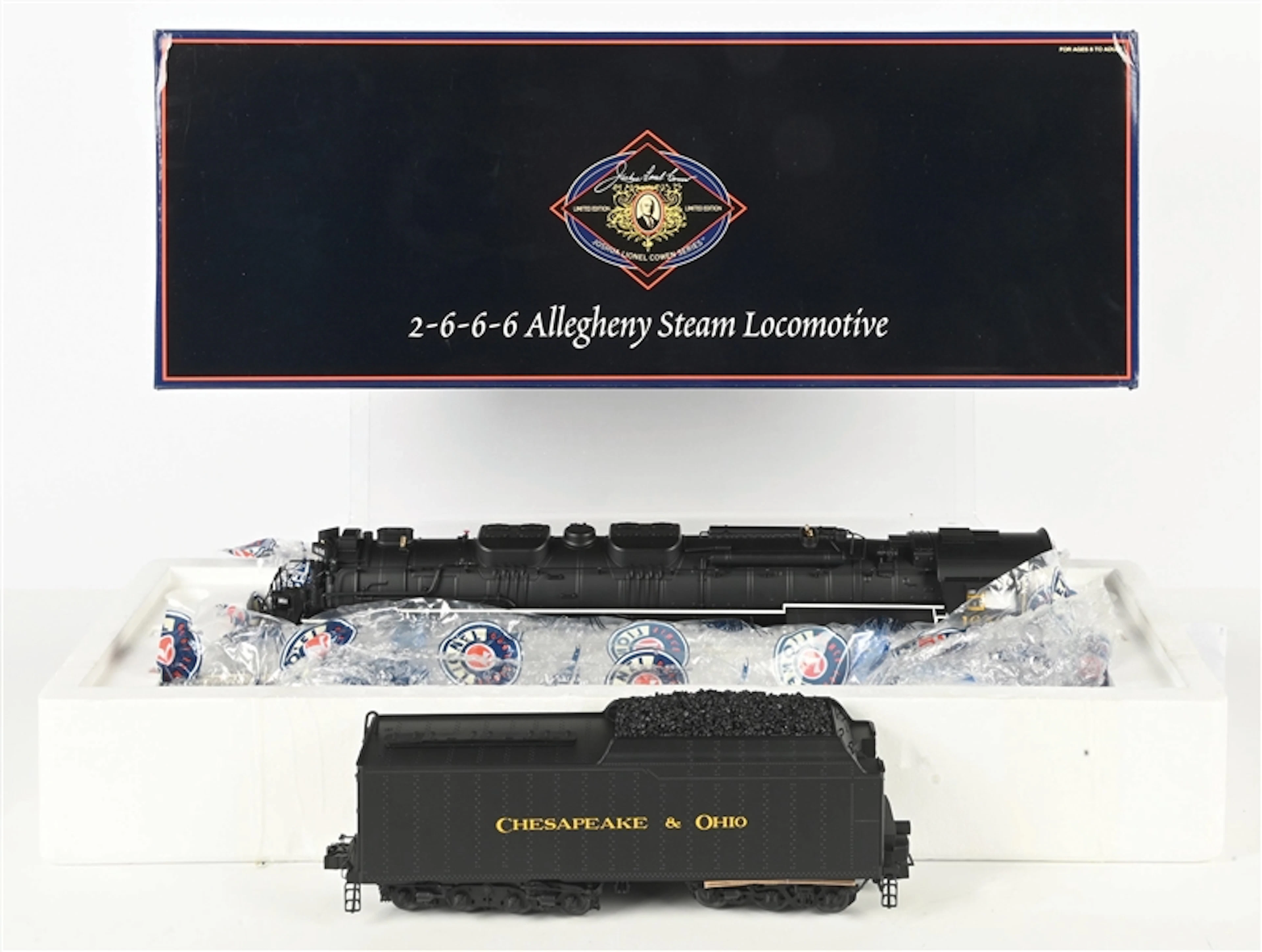 MODERN ERA LIONEL O-GA. NO. 6-38081 JLC SERIES CHESAPEAKE & OHIO 2-6-6