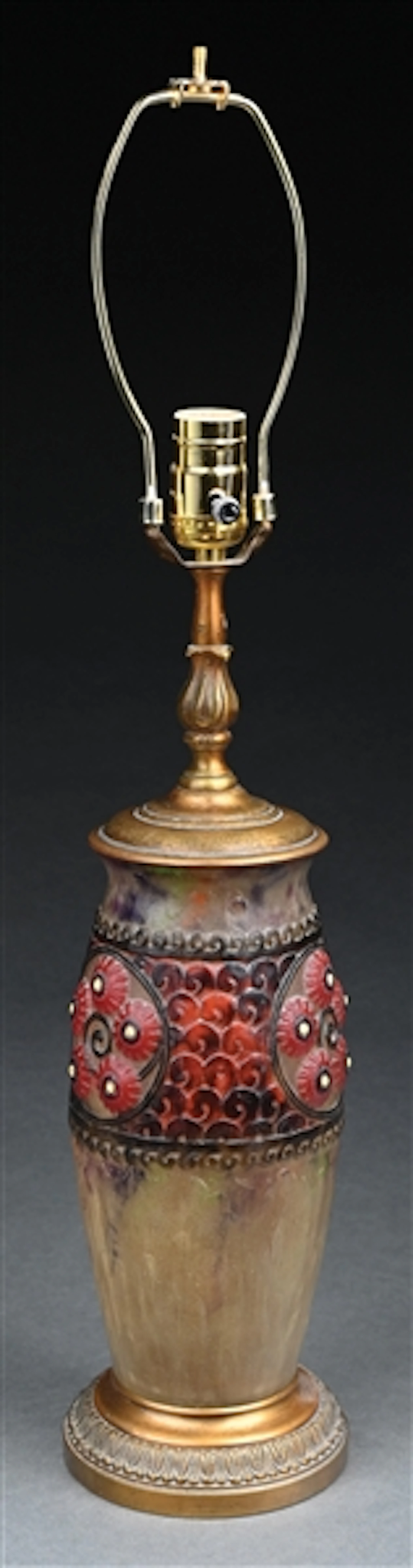 G. ARGY-ROUSSEAU PATE DE VERRE TABLE LAMP