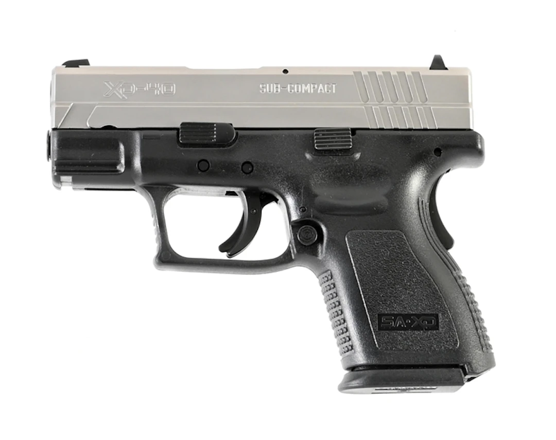 (M) SPRINGFIELD ARMORY XD-40 SUB COMPACT SEMI-AUTOMATIC PISTOL WITH CASE.
