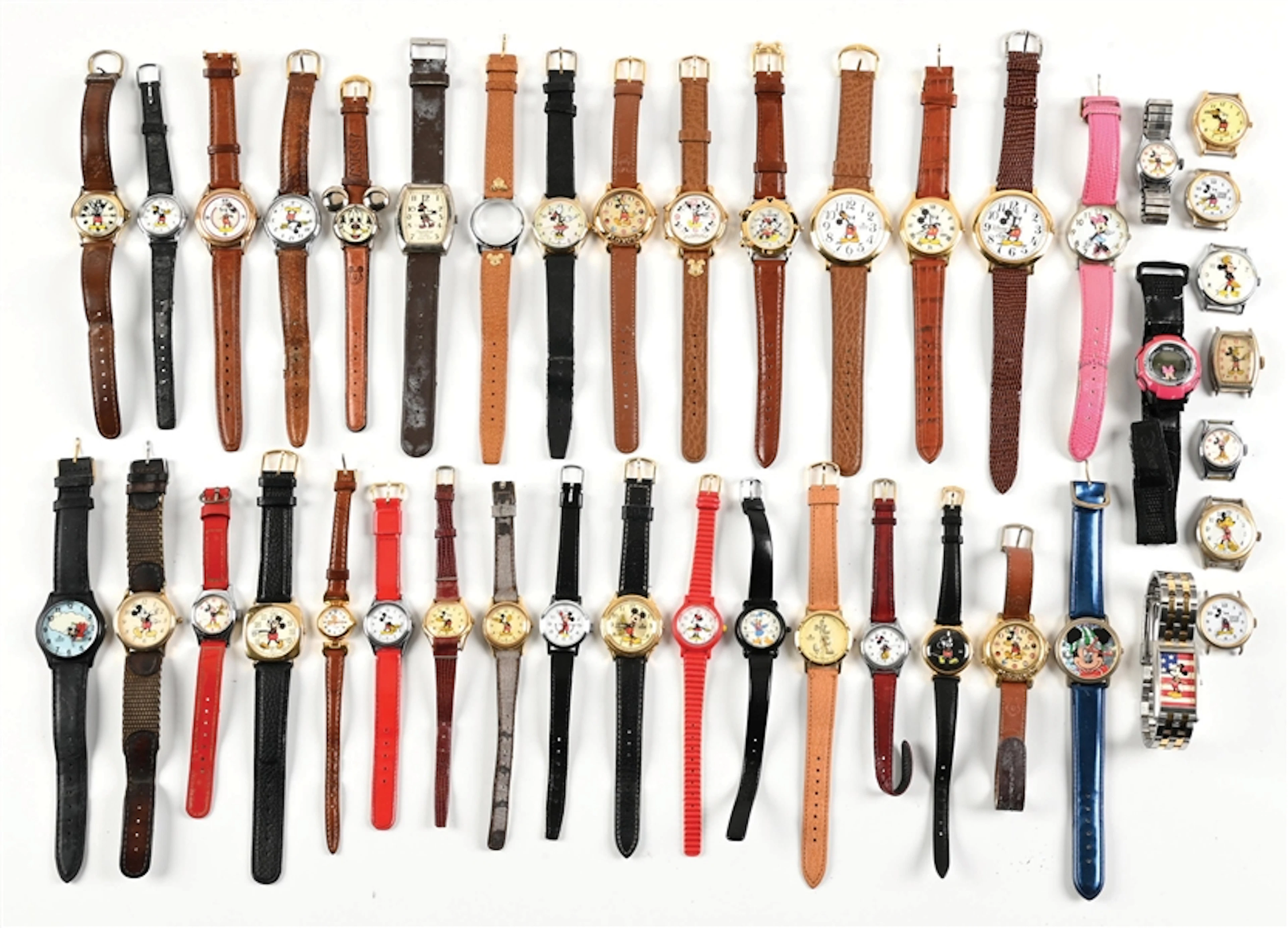 LARGE LOT OF MICKEY MOUSE WATCHES