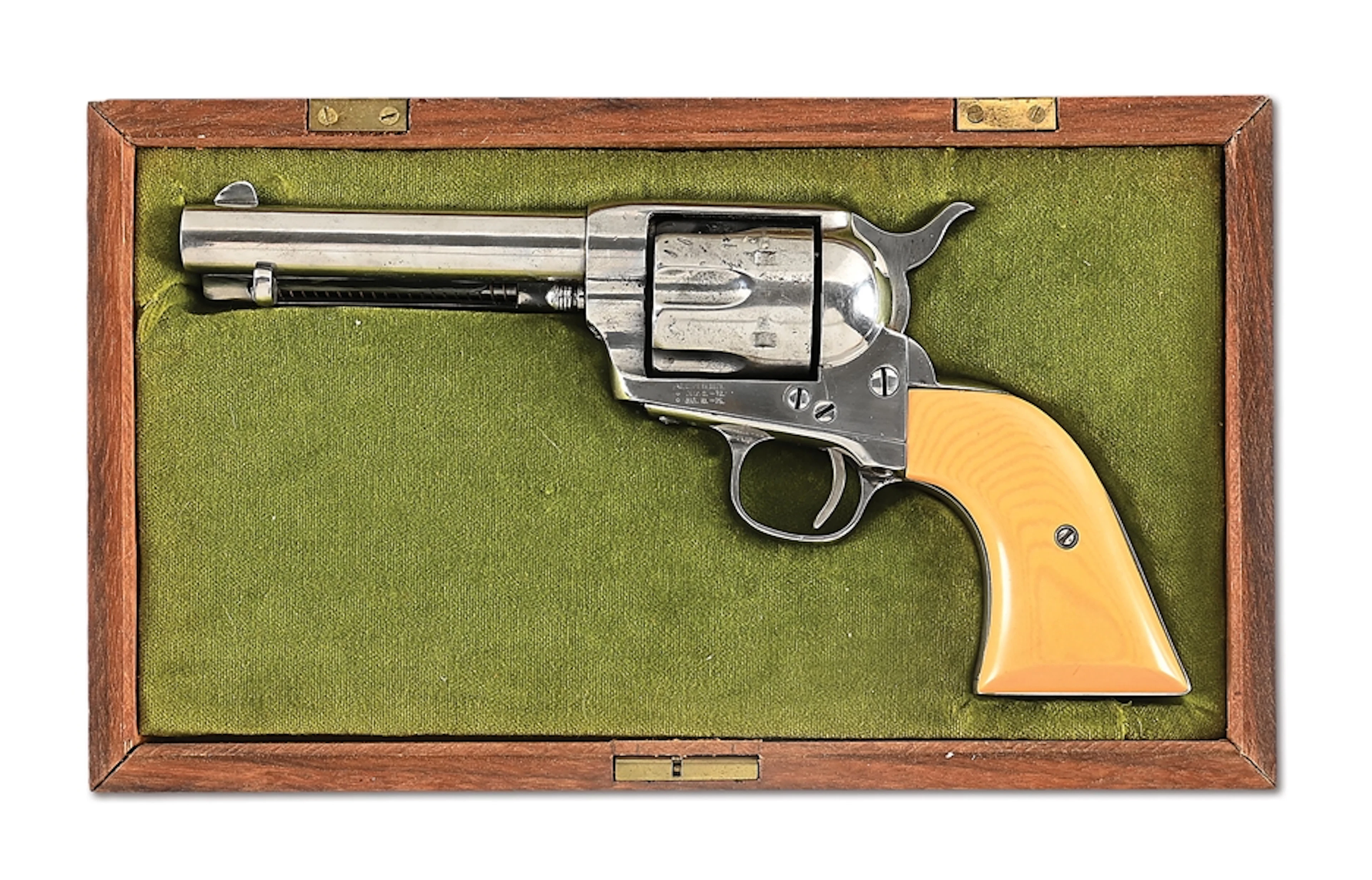 (A) COLT FRONTIER SIX SHOOTER SINGLE ACTION ARMY REVOLVER, A GIFT
