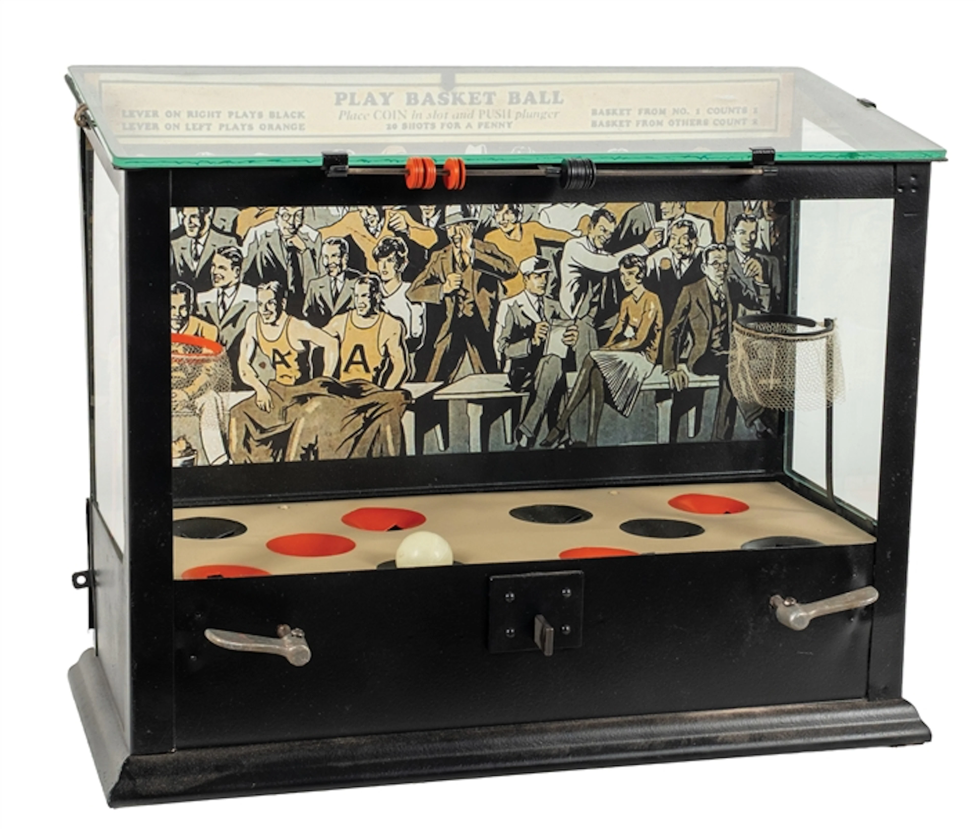 1¢ FILMASCOPE MFG. CO. PLAY BASKETBALL ARCADE GAME