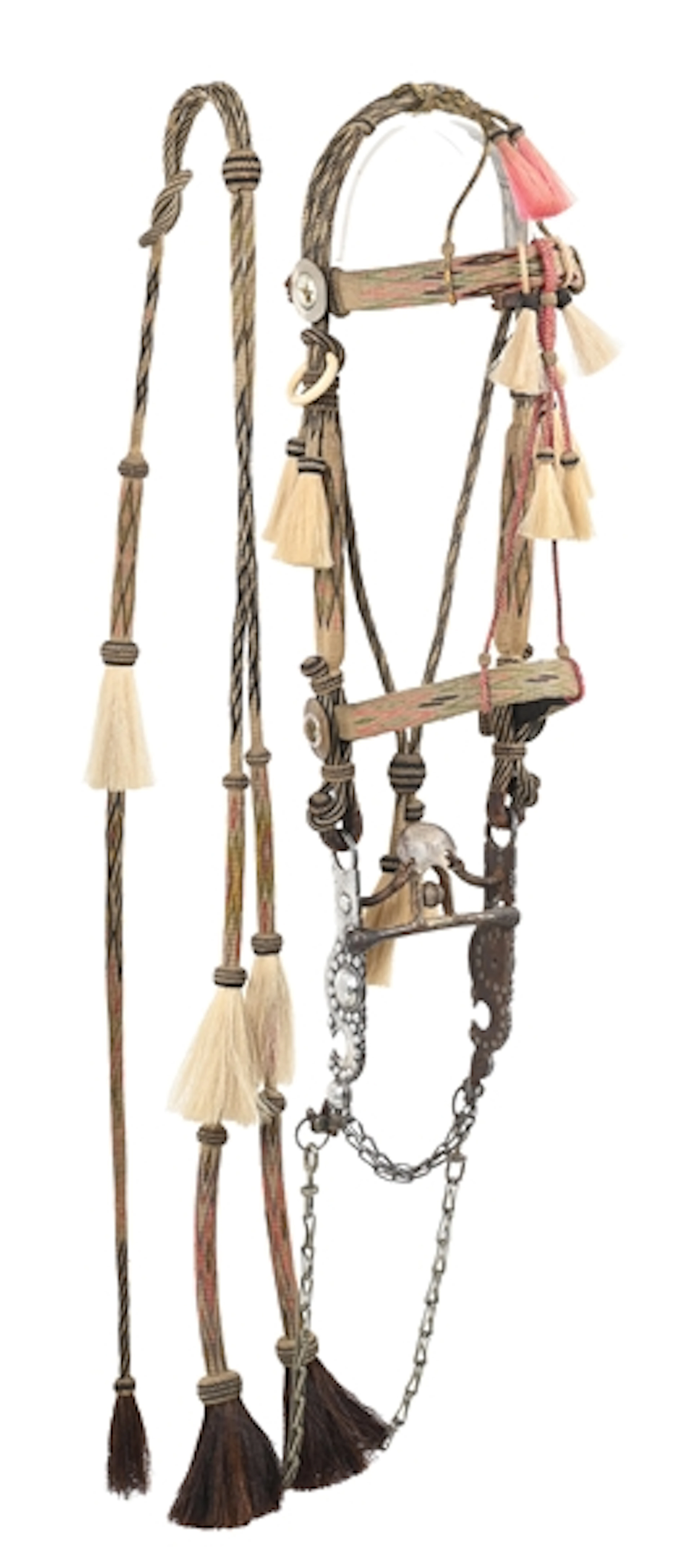 DEER LODGE PRISON HITCHED HORSEHAIR BRIDLE