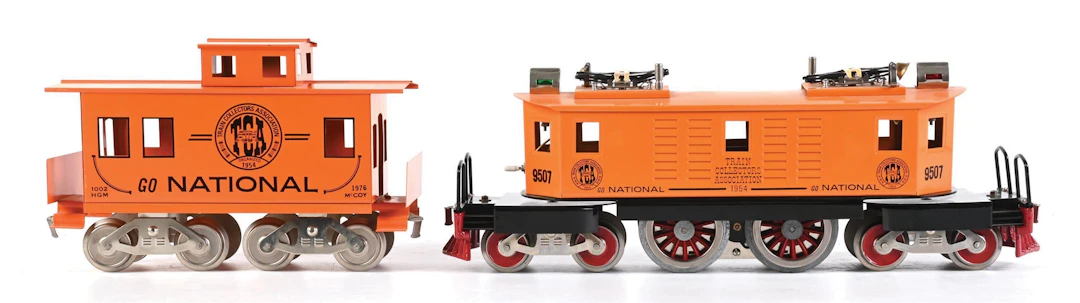 MCCOY STANDARD GA. TCA ELECTRIC LOCOMOTIVE AND CABOOSE