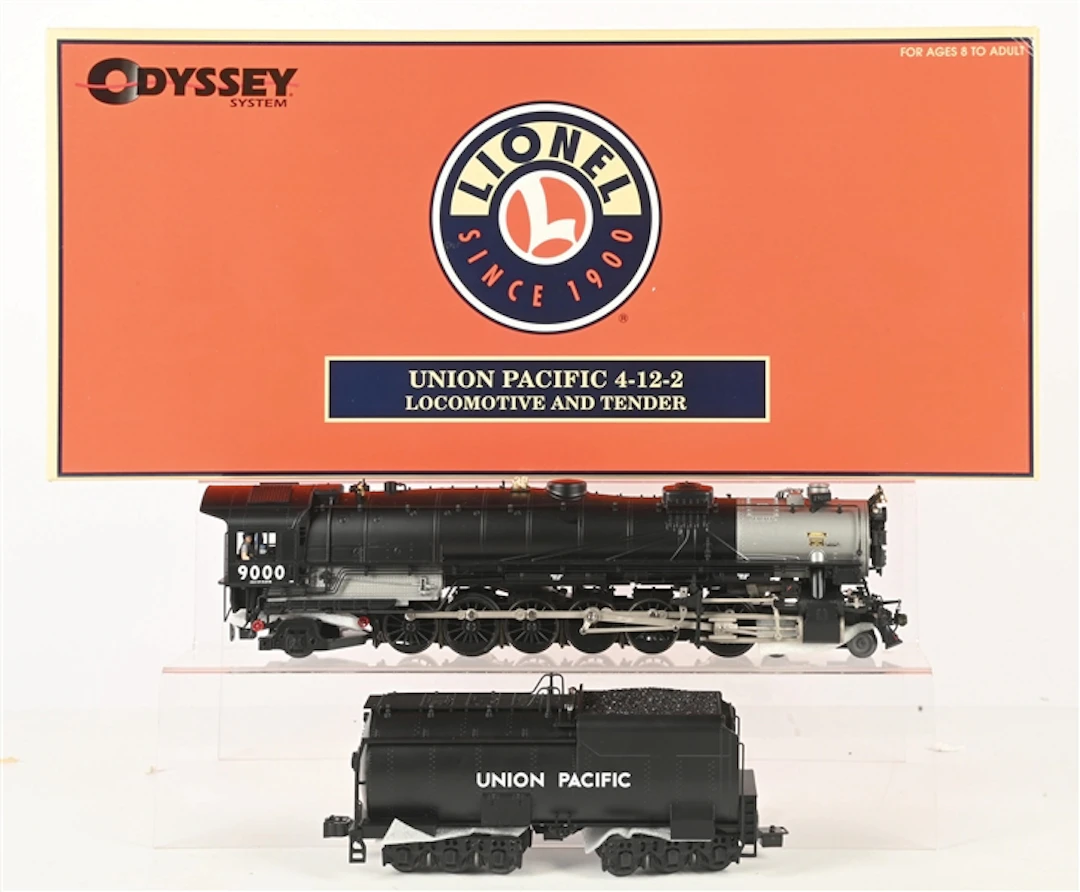 LIONEL O. GAUGE NO. 6-38029 UNION PACIFIC NO. 4-12-2 STEAM LOCOMOTIVE
