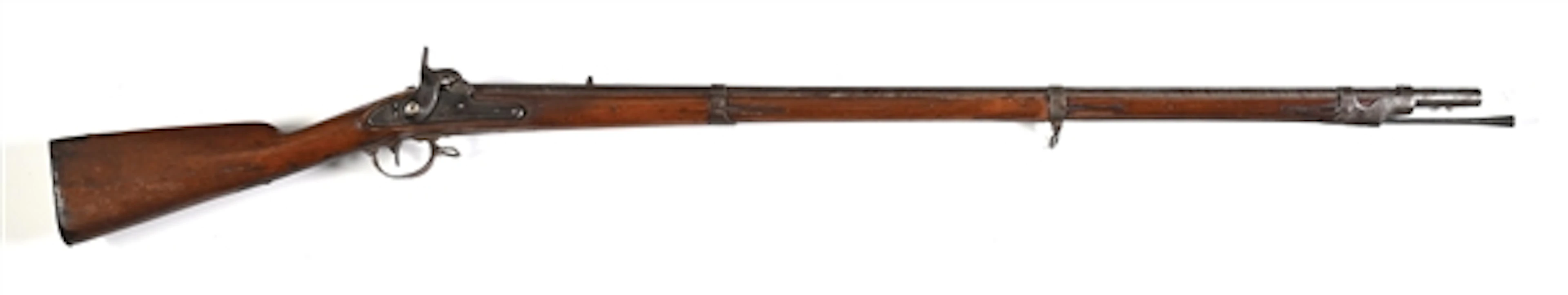 (A) HARPER'S FERRY MODEL 1842 PERCUSSION MUSKET.