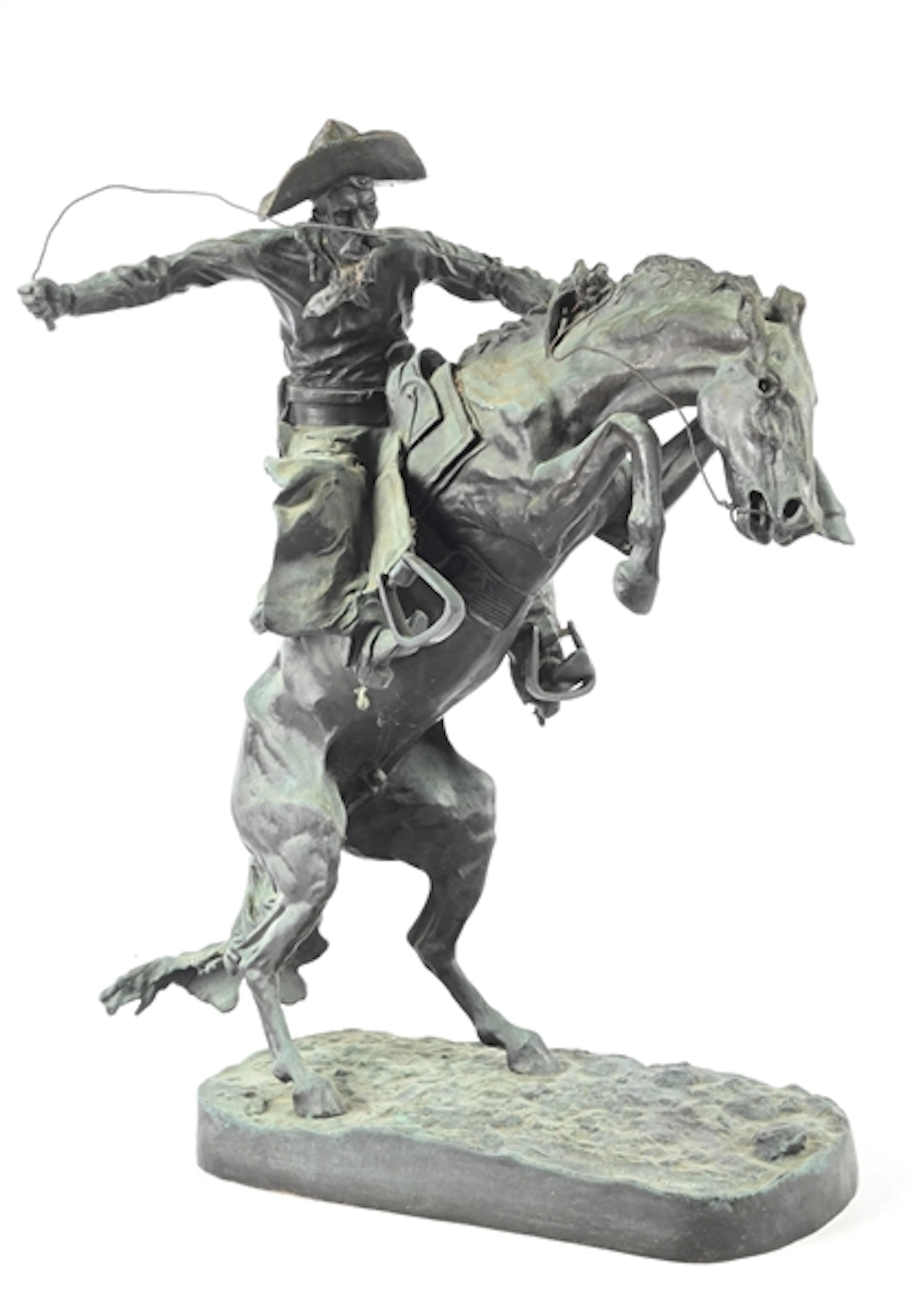THE BRONCO BUSTER BRONZE AFTER FREDERIC REMINGTON