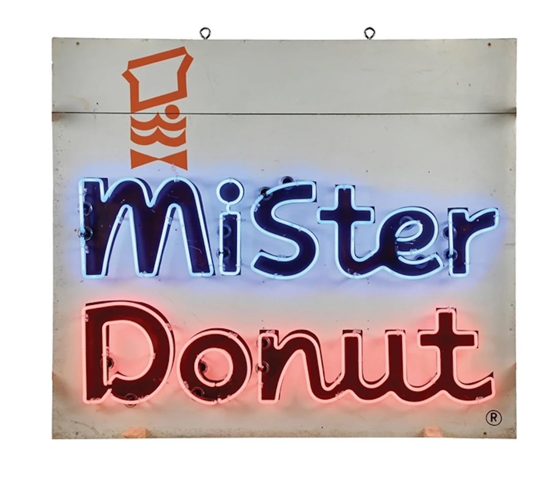 MISTER DONUT TIN NEON SIGN