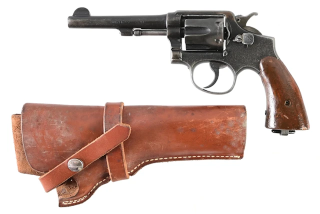 (C) SMITH & WESSON MODEL 1905 4TH CHANGE DOUBLE ACTION REVOLVER.