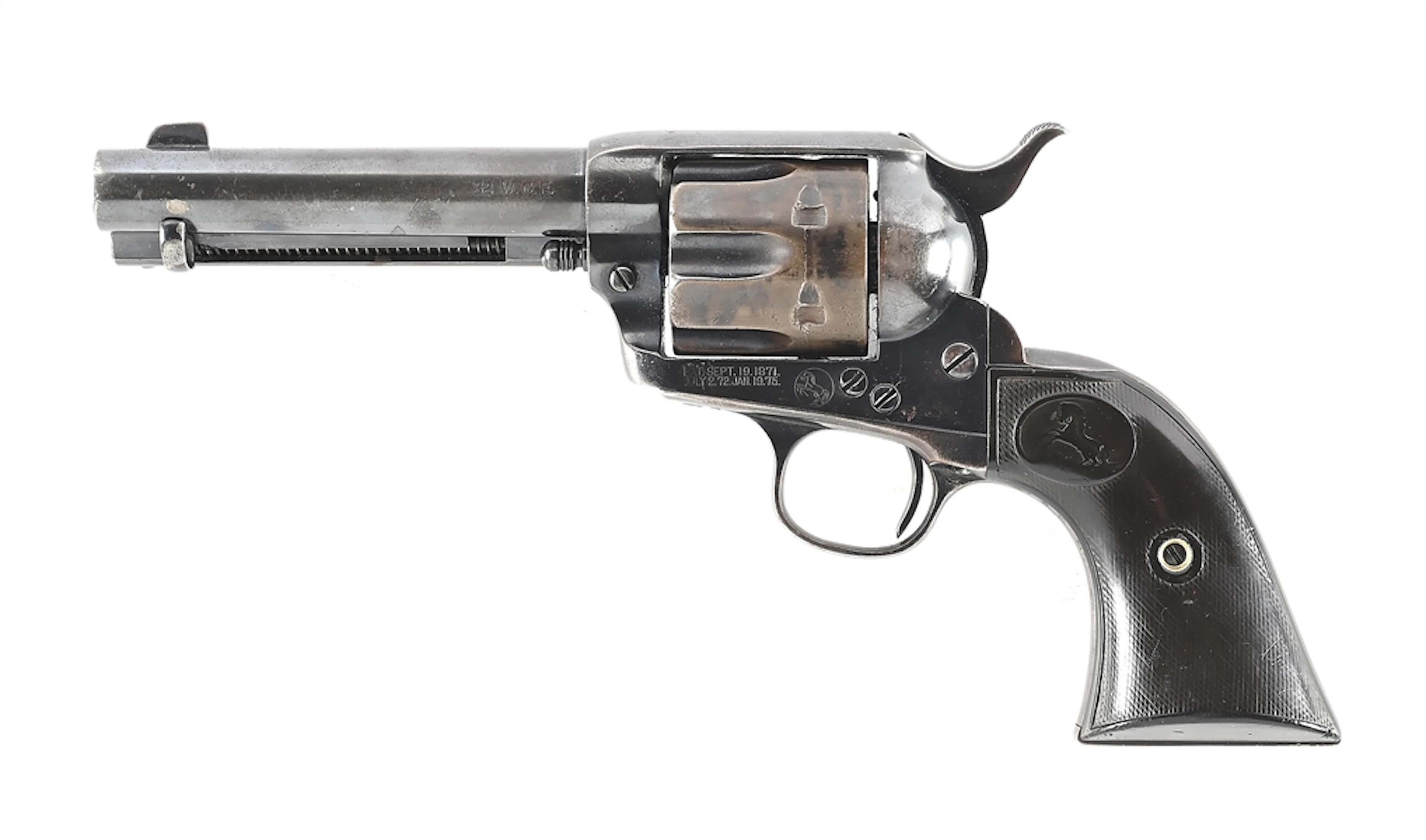 (A) ANTIQUE COLT SINGLE ACTION ARMY .32 WCF REVOLVER (1897).