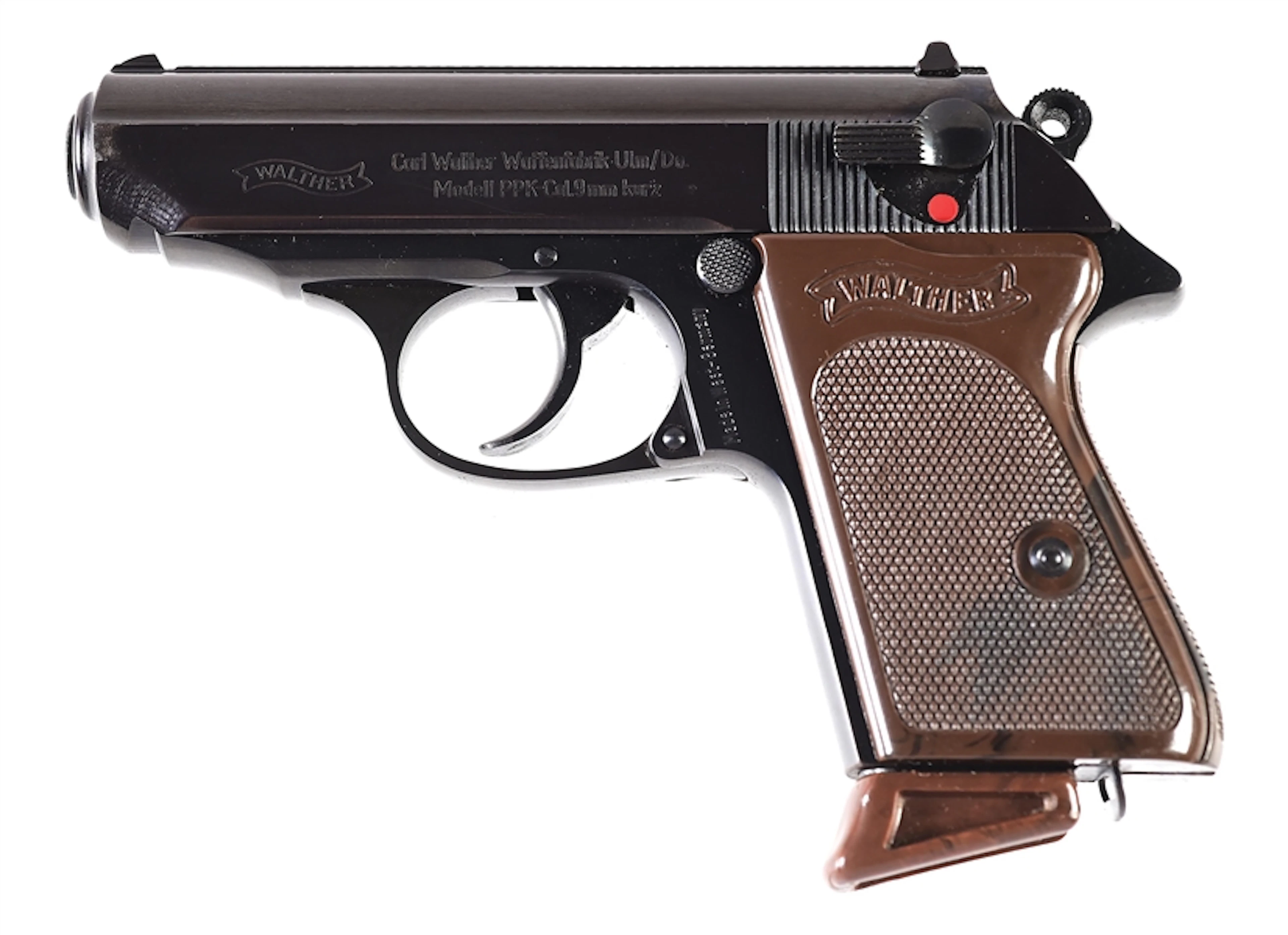 (C) DOCUMENTED WALTHER PPK .380 SEMI-AUTOMATIC PISTOL WITH BOX.