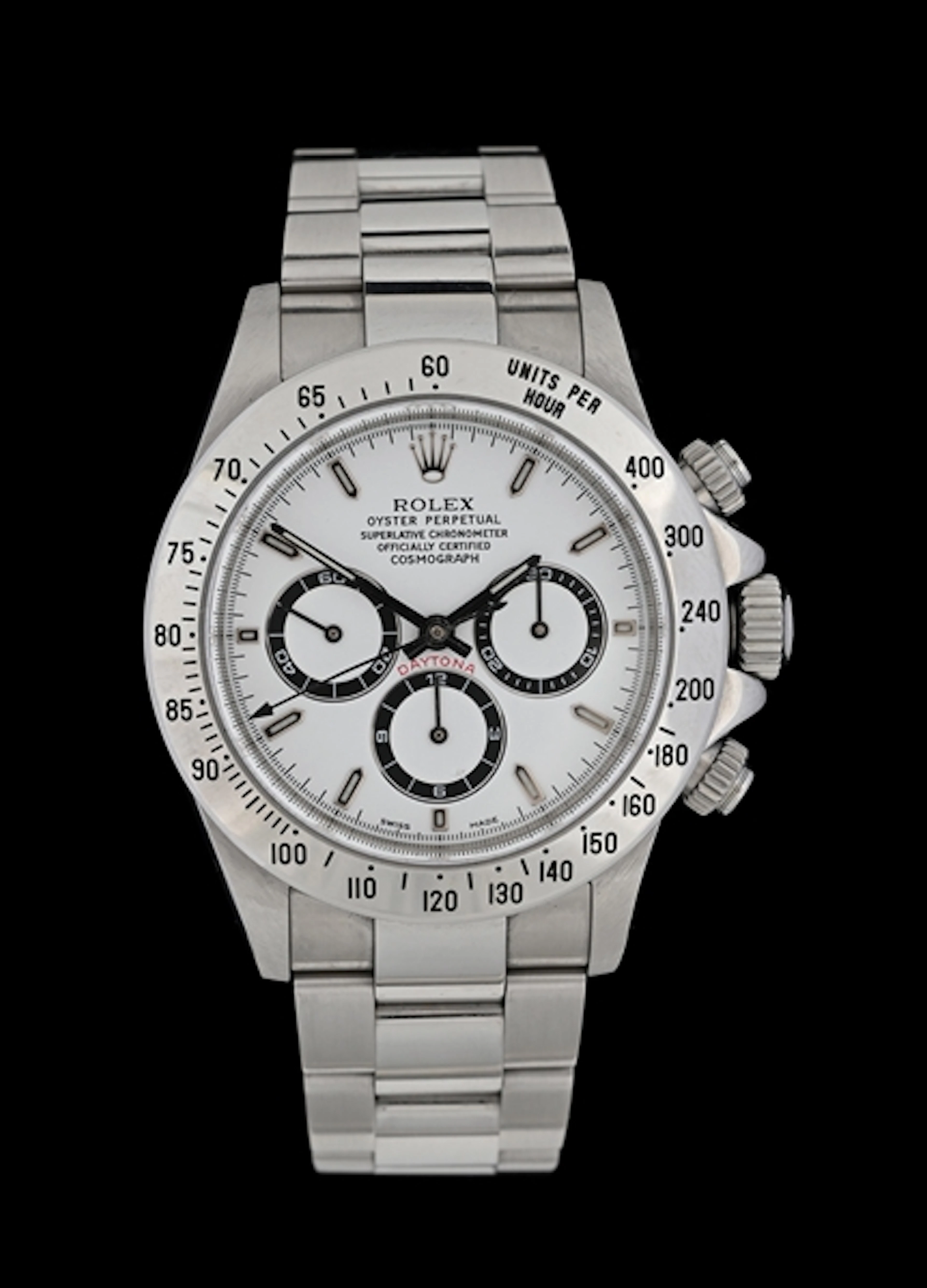 ROLEX ZENITH DAYTONA 40 WHITE REF. 16520 W/B&P