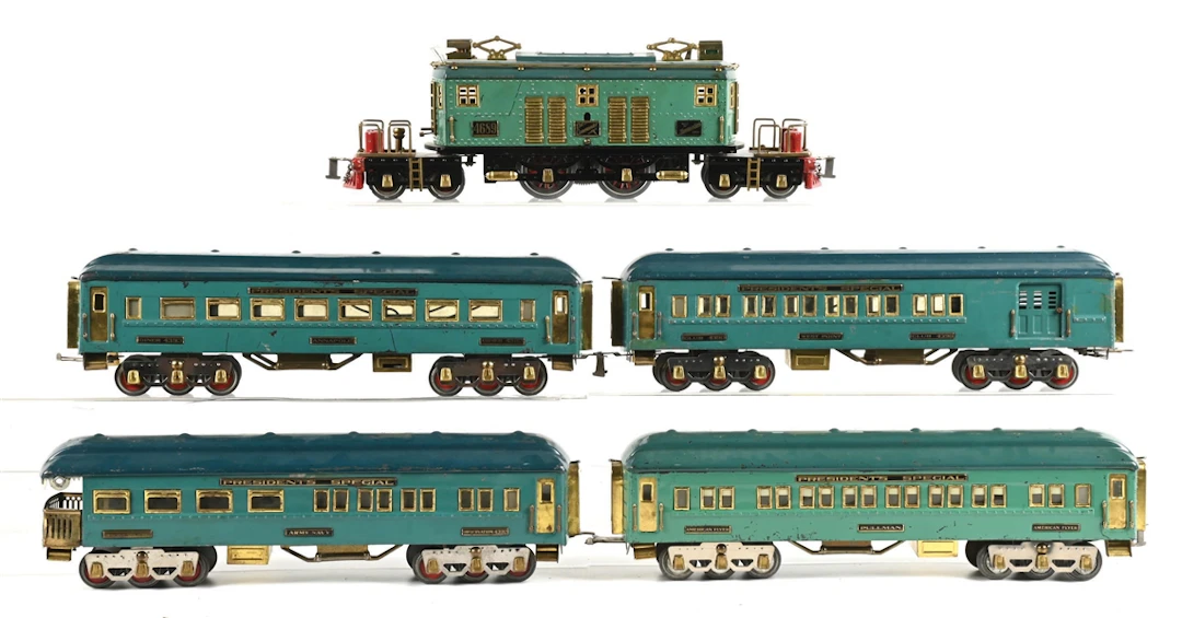 LOT OF 5: AMERICAN FLYER STD-GA. PRESIDENT'S SPECIAL PASSENGER SET