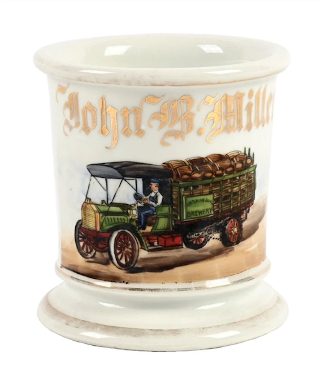 BREWERY DELIVERY TRUCK DRIVER'S SHAVING MUG
