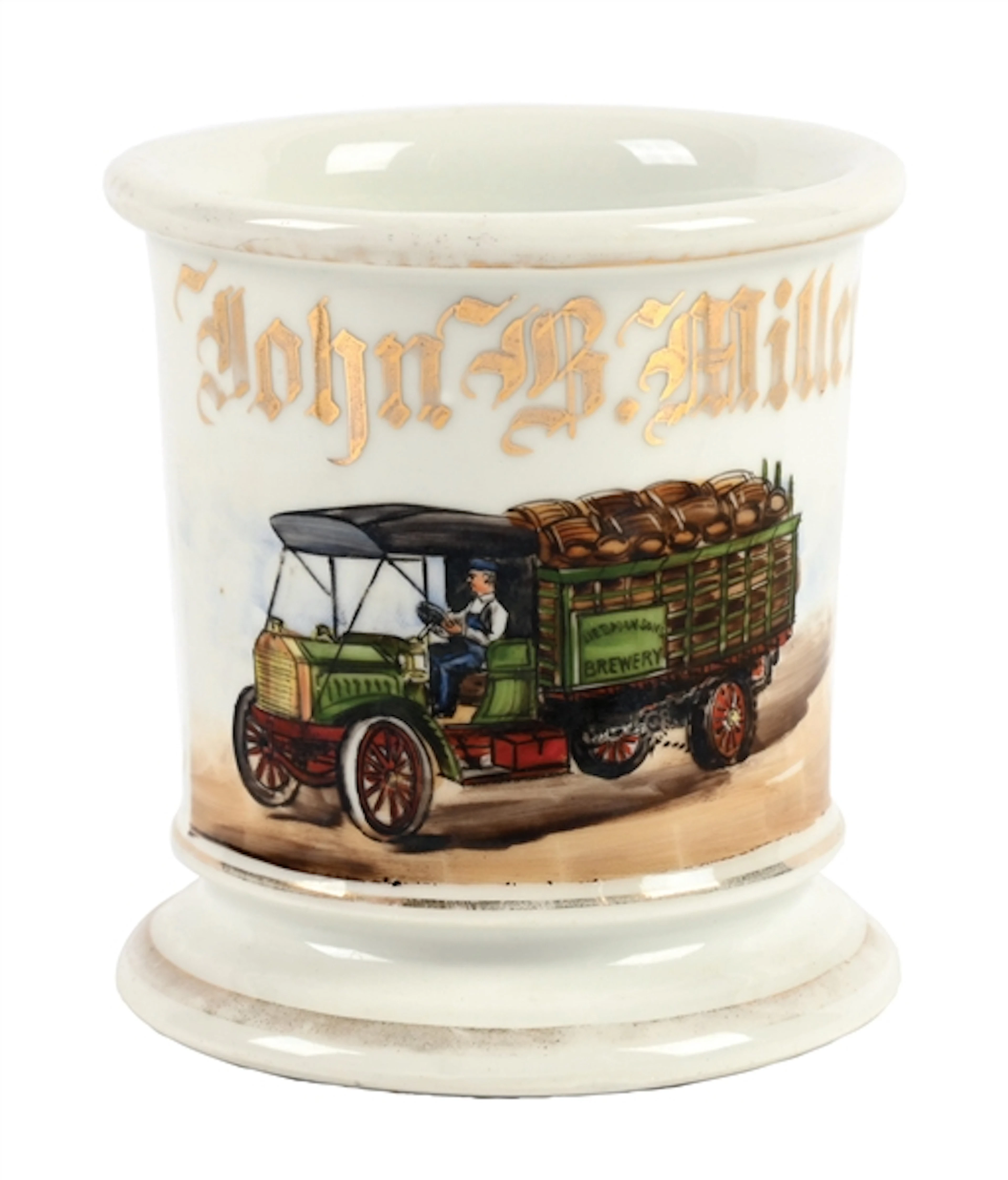 BREWERY DELIVERY TRUCK DRIVER'S SHAVING MUG