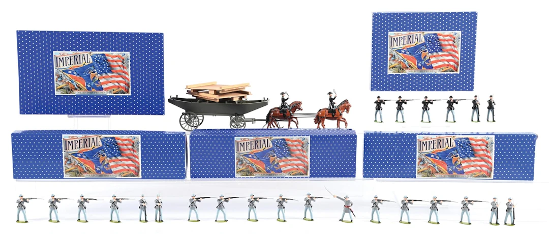 LOT OF 5: IMPERIAL TOY SOLDIER SETS IN ORIGINAL BOXES