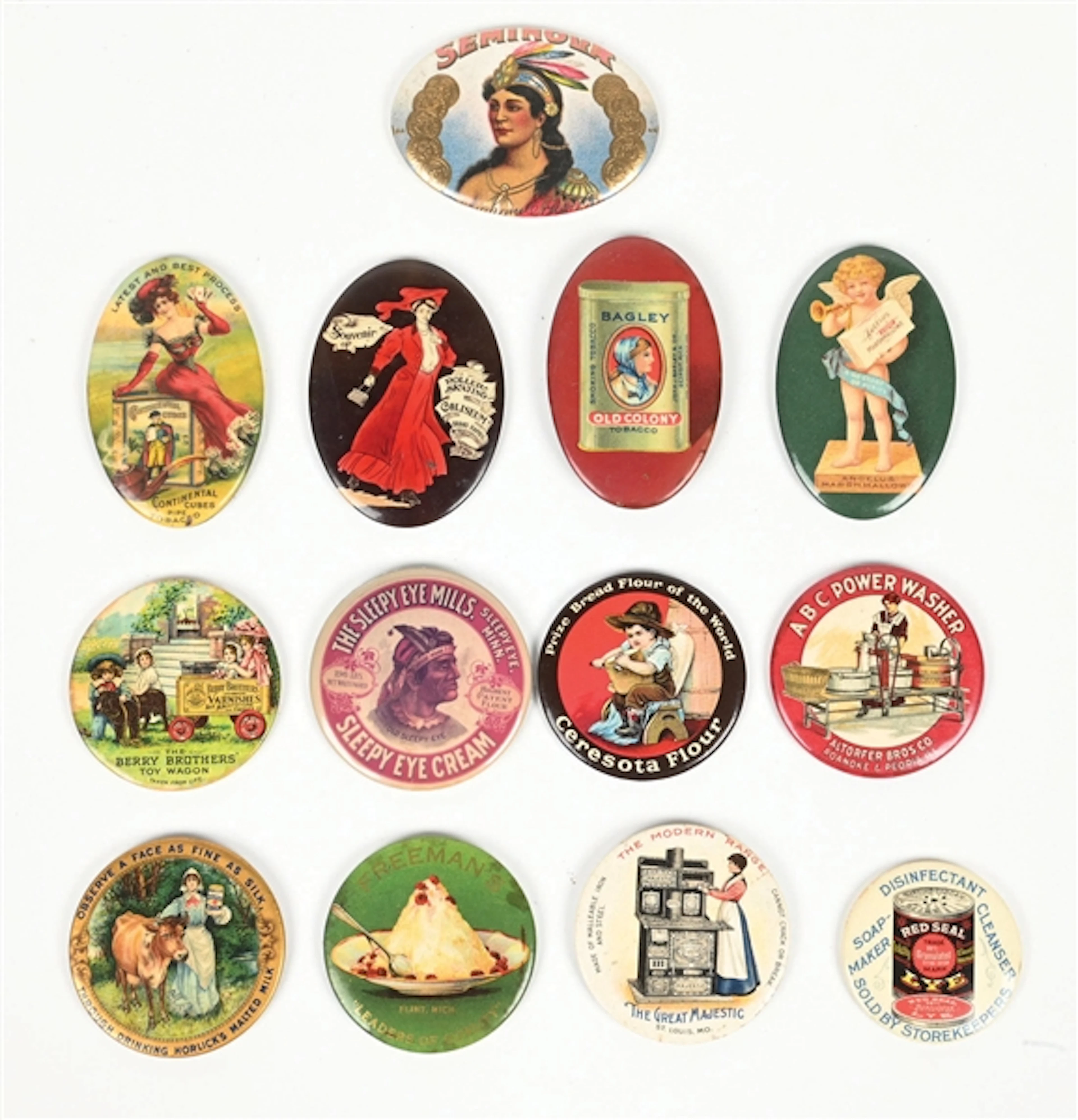 COLLECTION OF ADVERTISING POCKET MIRRORS