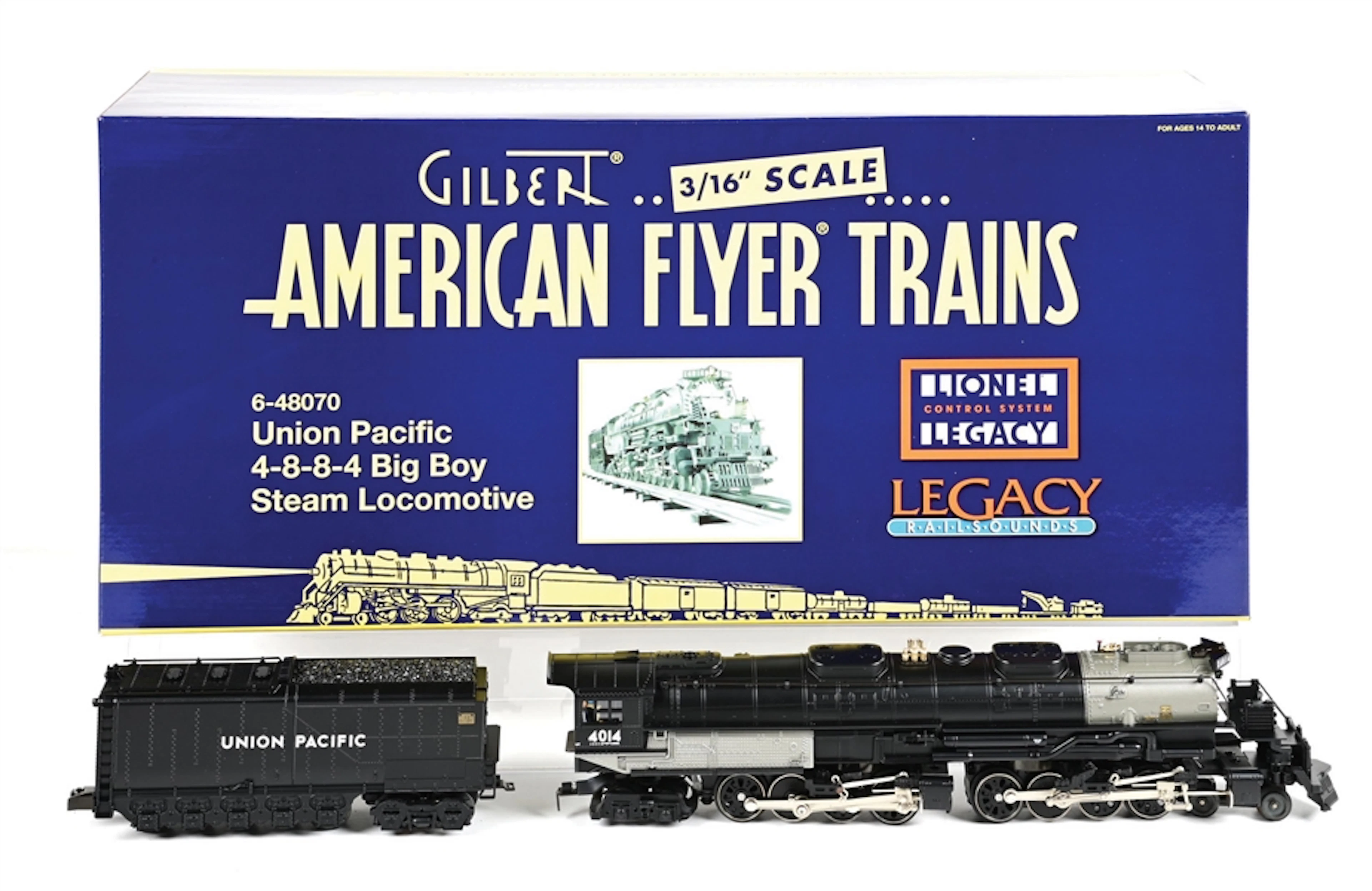 AMERICAN FLYER S-GA. BIG BOY STEAM LOCOMOTIVE AND TENDER NO. 4014