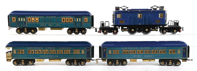 LOT OF 4: AMERICAN FLYER STANDARD GA. PRESIDENT'S SPECIAL SET