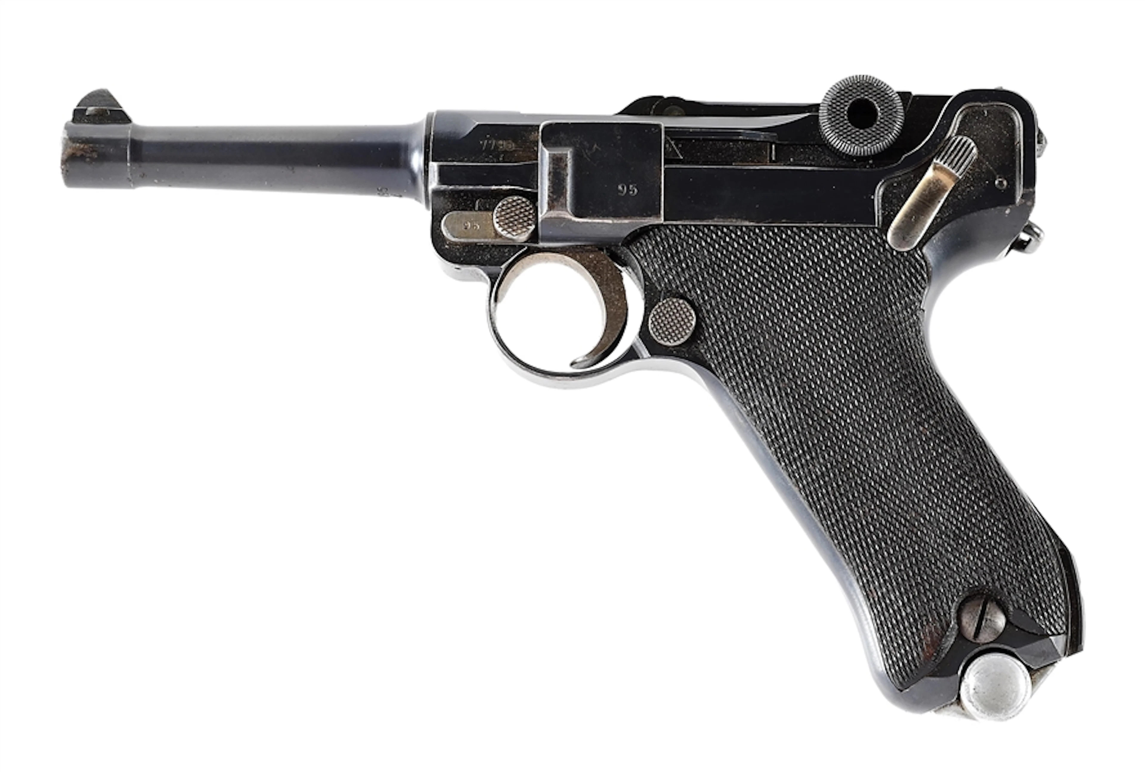 (C) DWM P.08 LUGER SEMI-AUTOMATIC PISTOL WITH HOLSTER (1916).