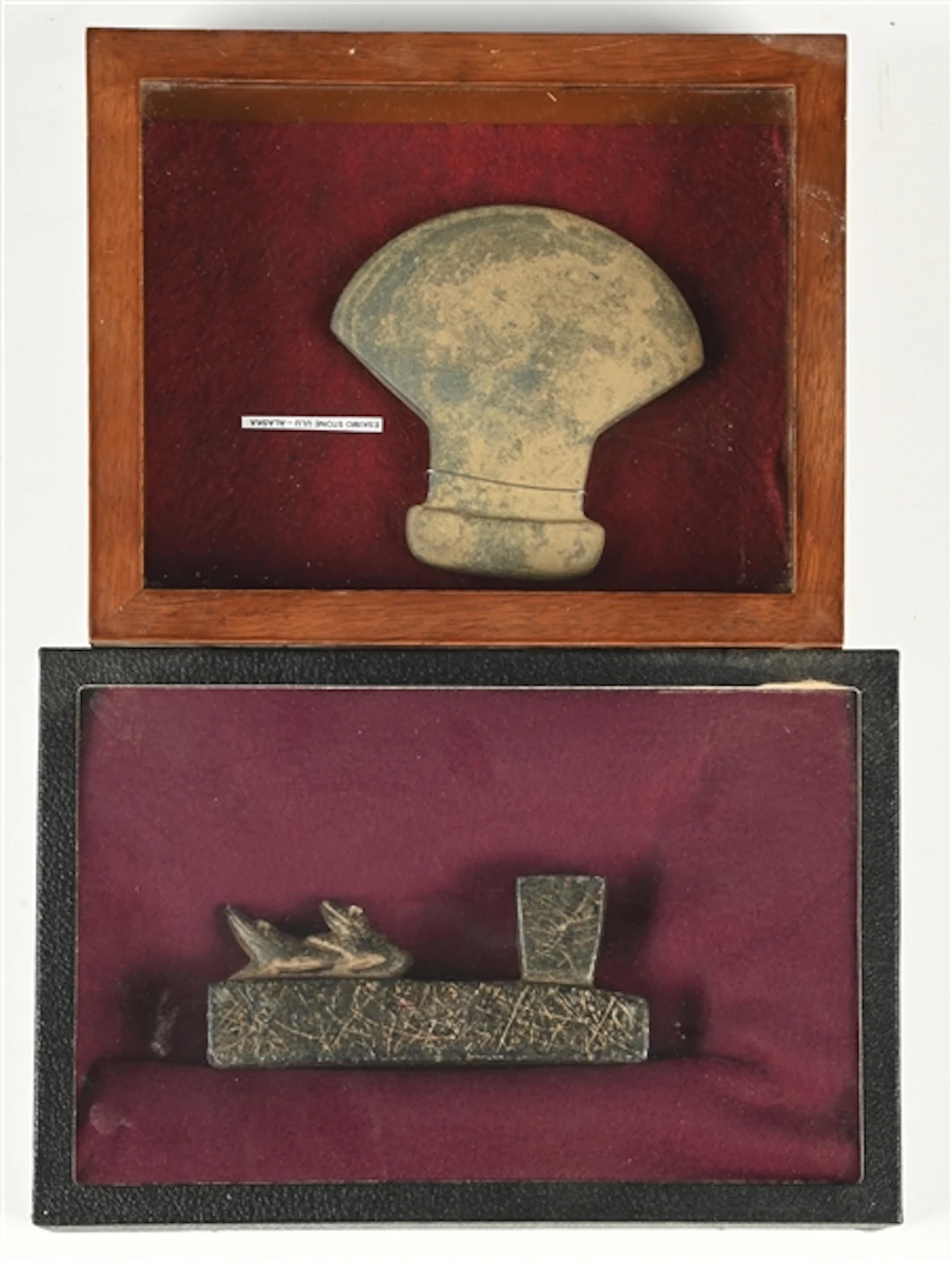 LOT OF 2: STONE PIECES