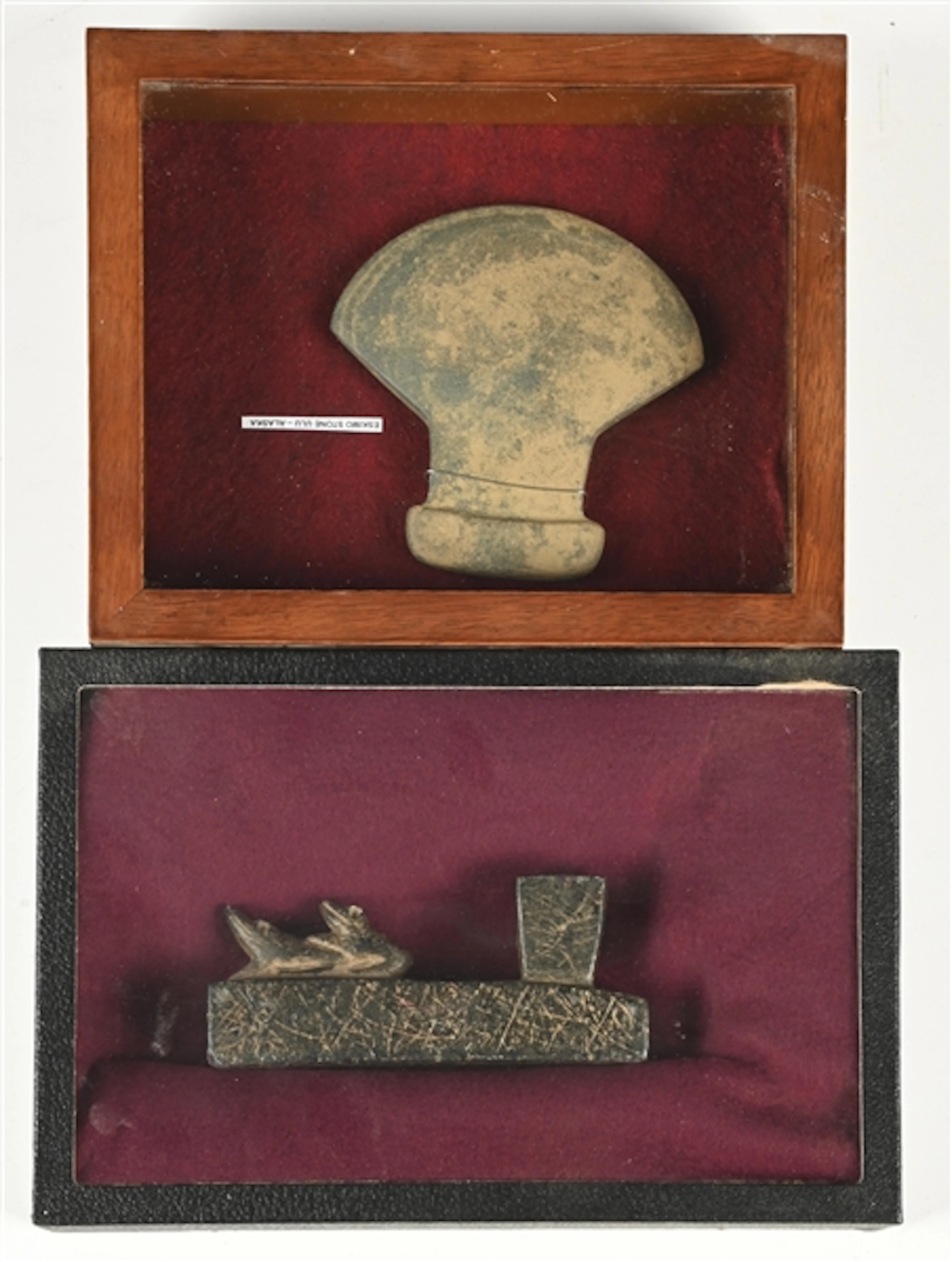 LOT OF 2: STONE PIECES