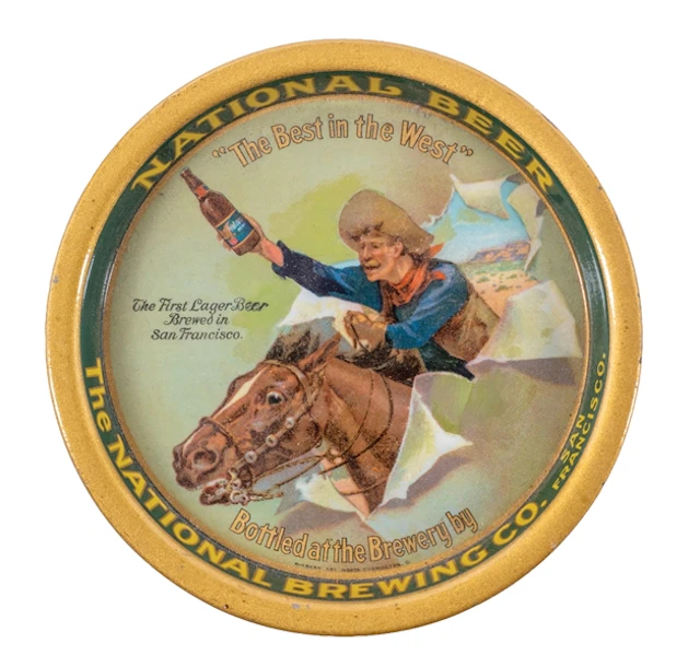 THE NATIONAL BREWING CO. "THE BEST IN THE WEST" TIP TRAY