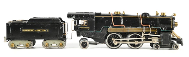 AMERICAN FLYER PREWAR STD. GAUGE STEAM LOCOMOTIVE WITH TENDER