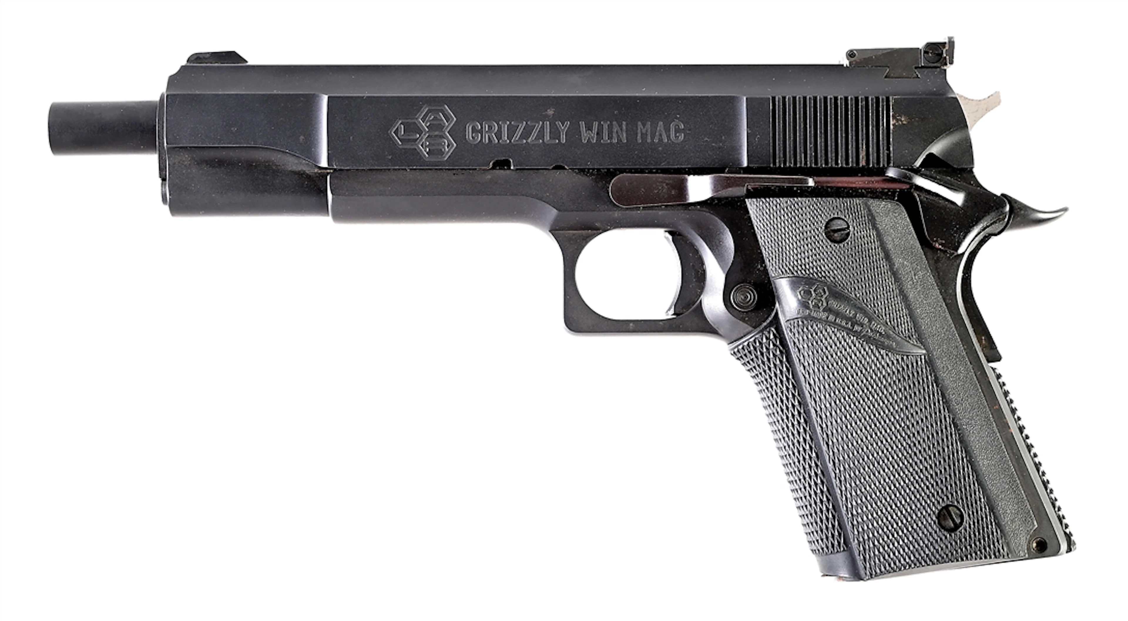 (M) LAR GRIZZLY WIN MAG MARK I .357 MAGNUM SEMI-AUTOMATIC PISTOL WITH CASE.