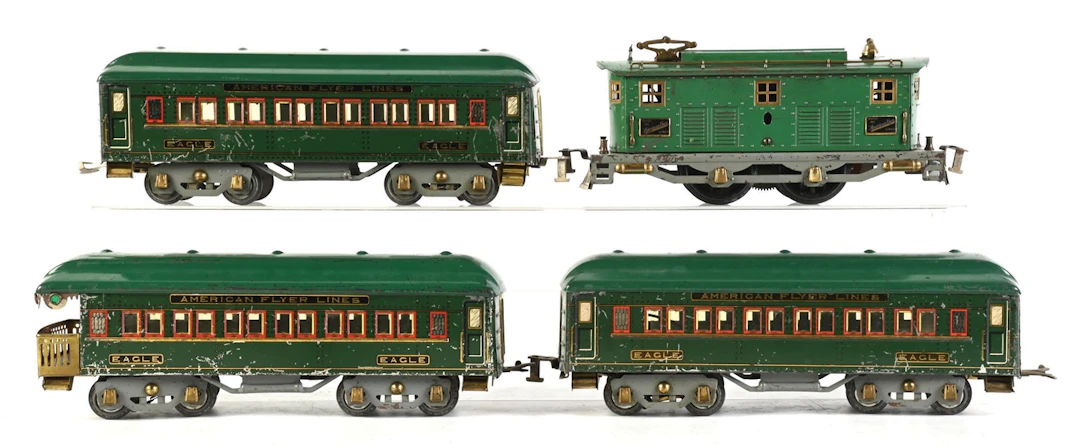PRE-WAR AMERICAN FLYER STANDARD GA. NO. 4644 EAGLE PASSENGER SET