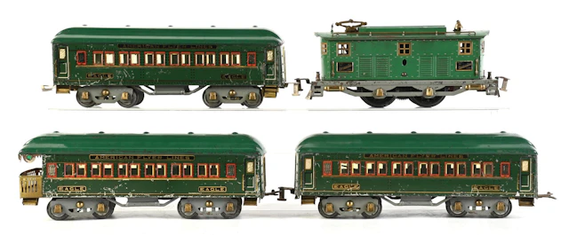 PRE-WAR AMERICAN FLYER STANDARD GA. NO. 4644 EAGLE PASSENGER SET