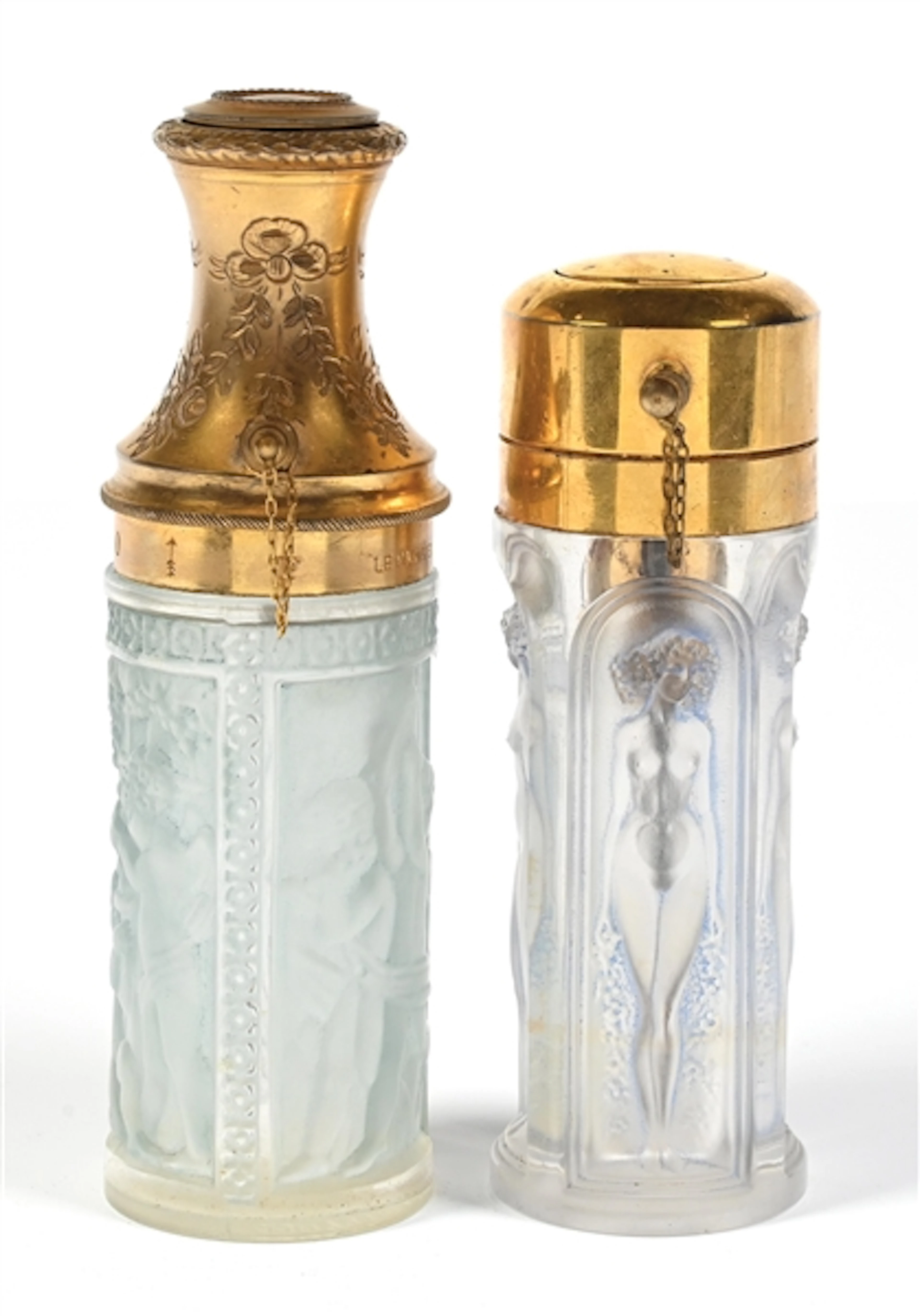 LOT OF 2: RENE LALIQUE "LE PARISIEN" PERFUME ATOMIZERS