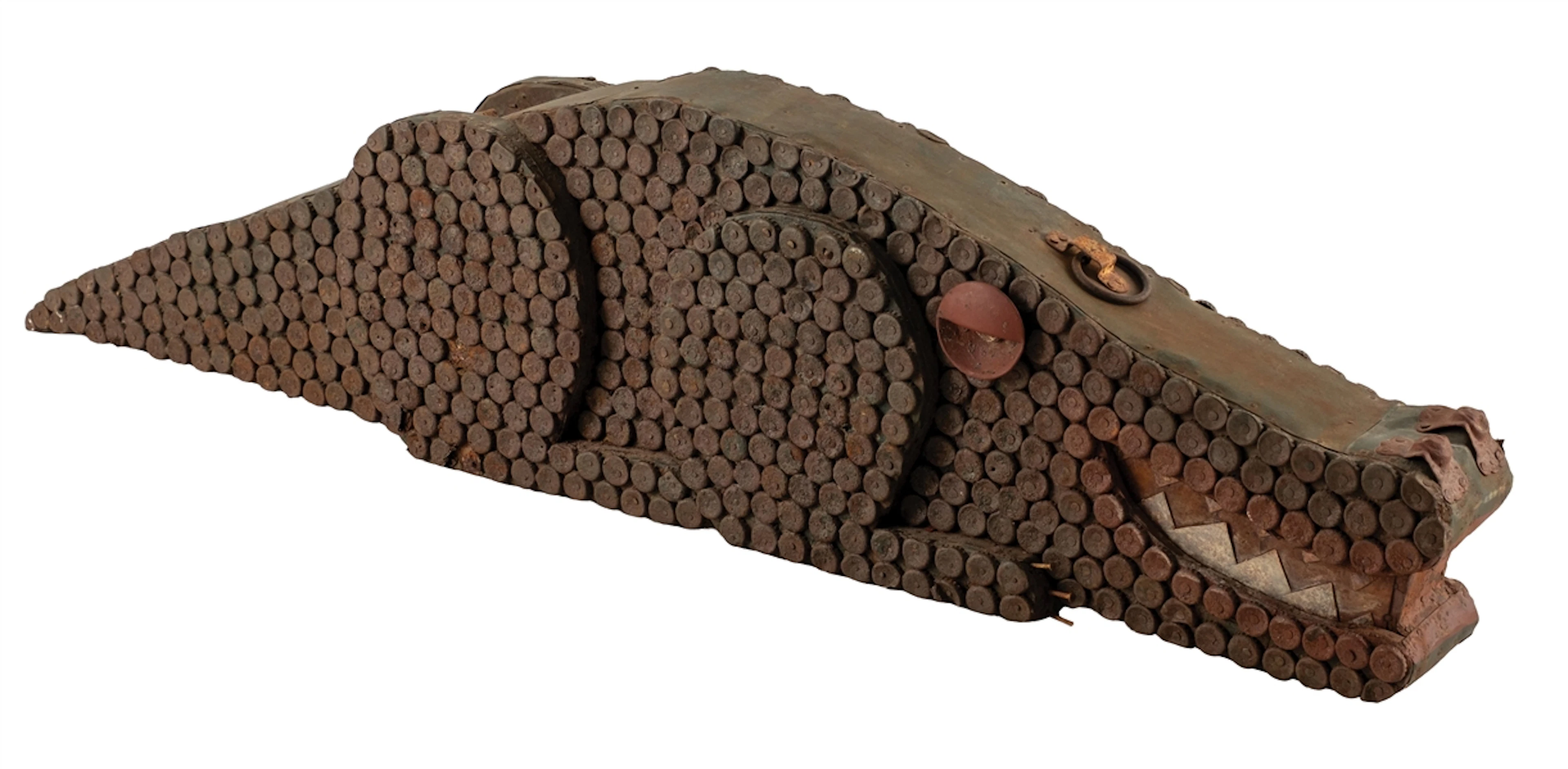 EARLY FOLK ART SCULPTURE OF CROCODILE