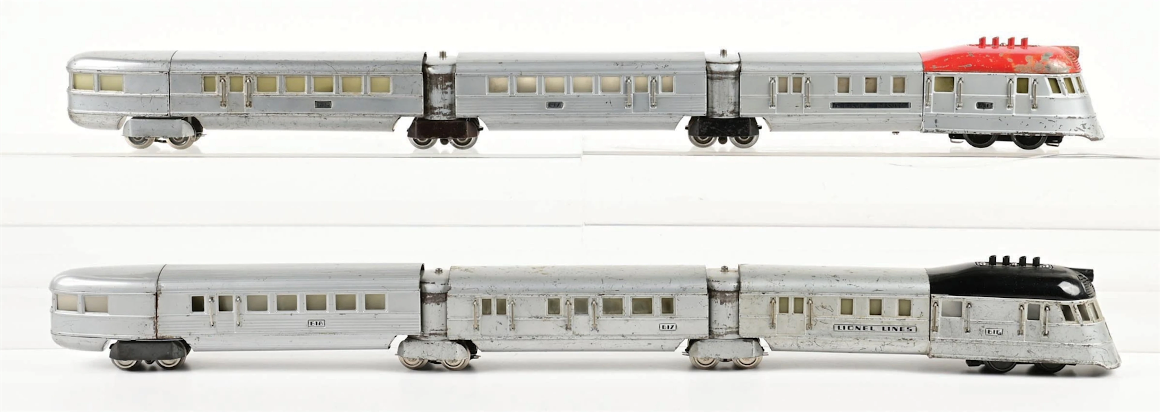LOT OF 6: LIONEL O-GA. FLYING YANKEE PASSENGER SETS