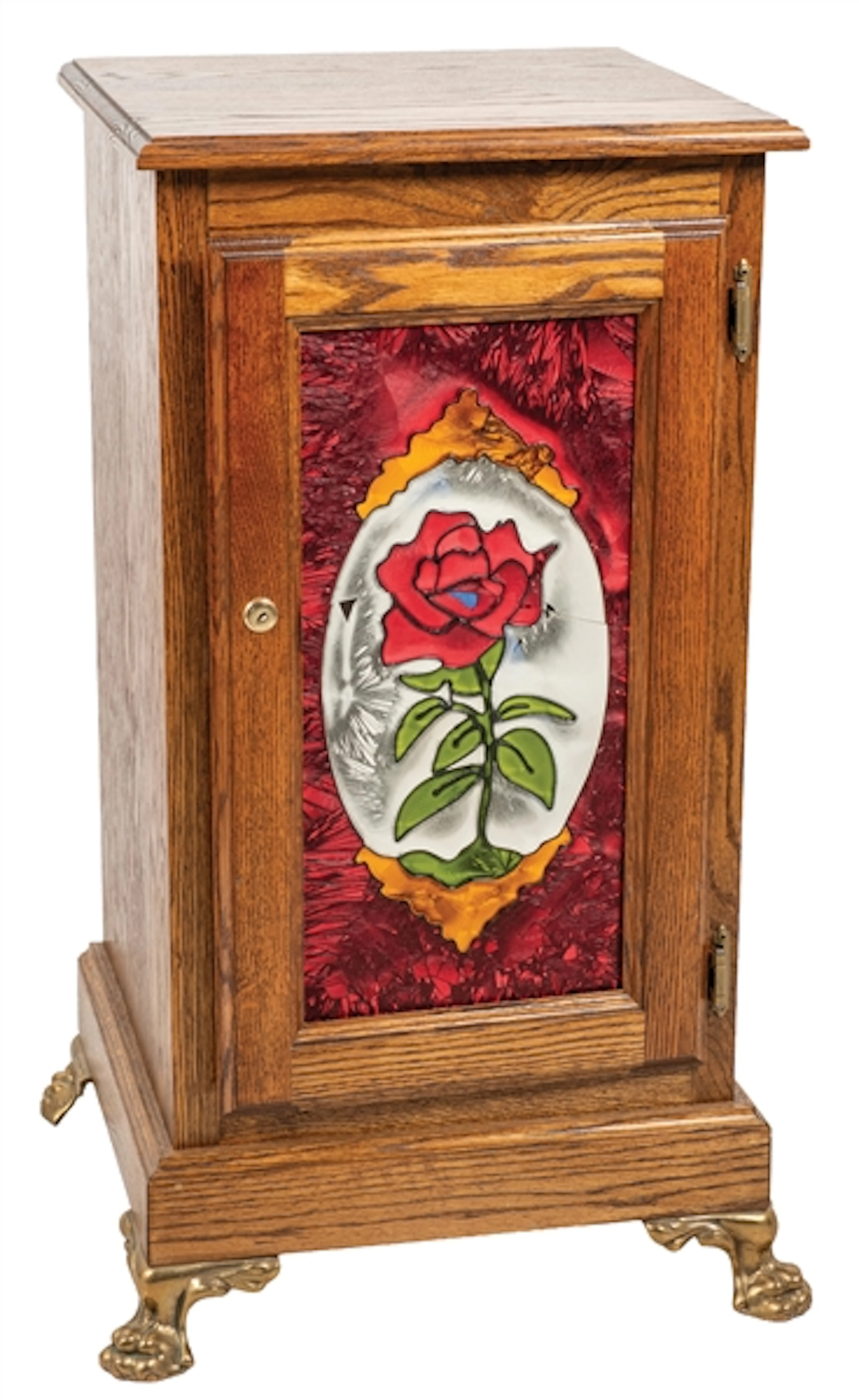 CONTEMPORARY OAK SLOT MACHINE STAND