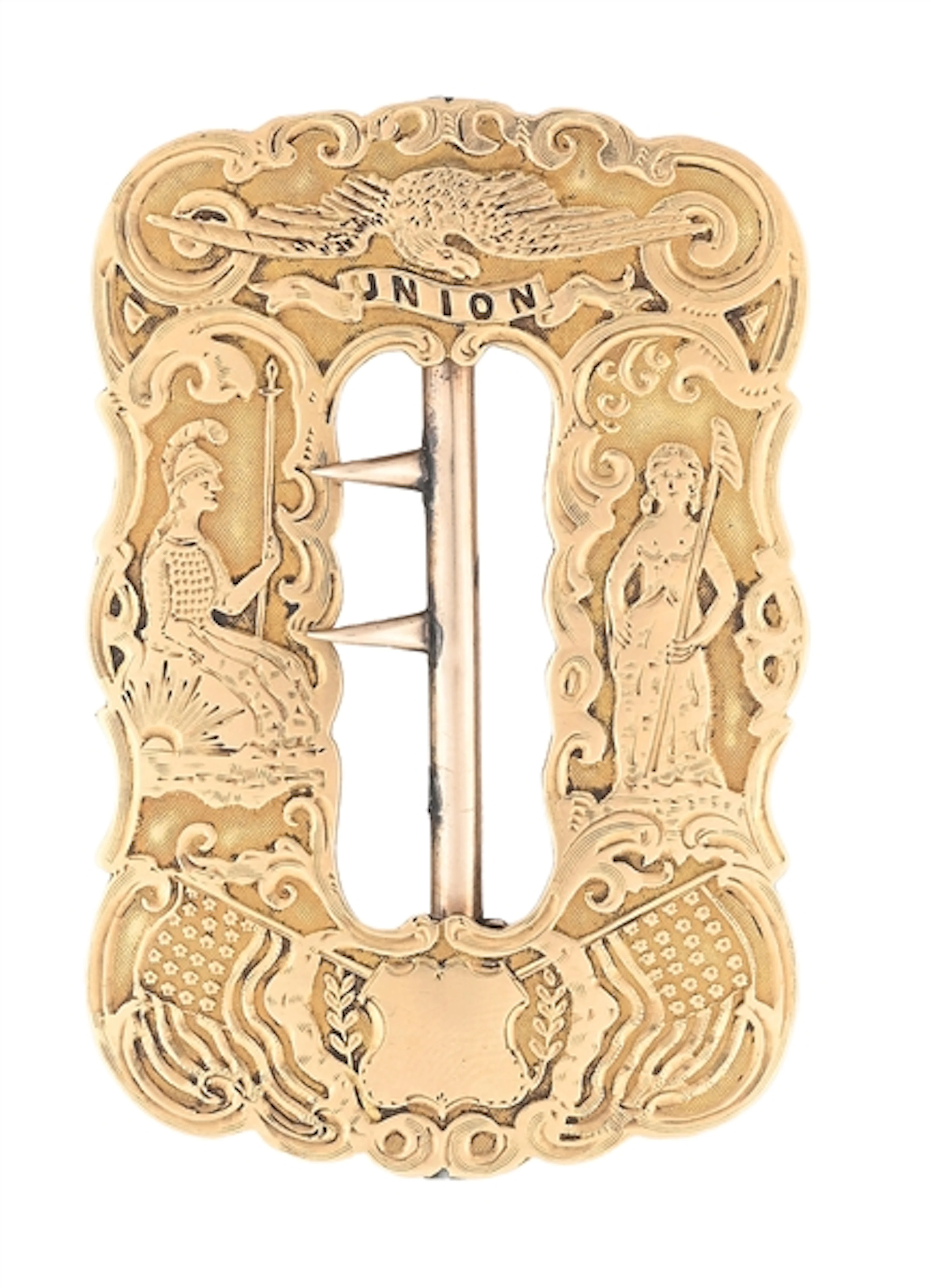 CIVIL WAR ERA GOLD SASH BUCKLE