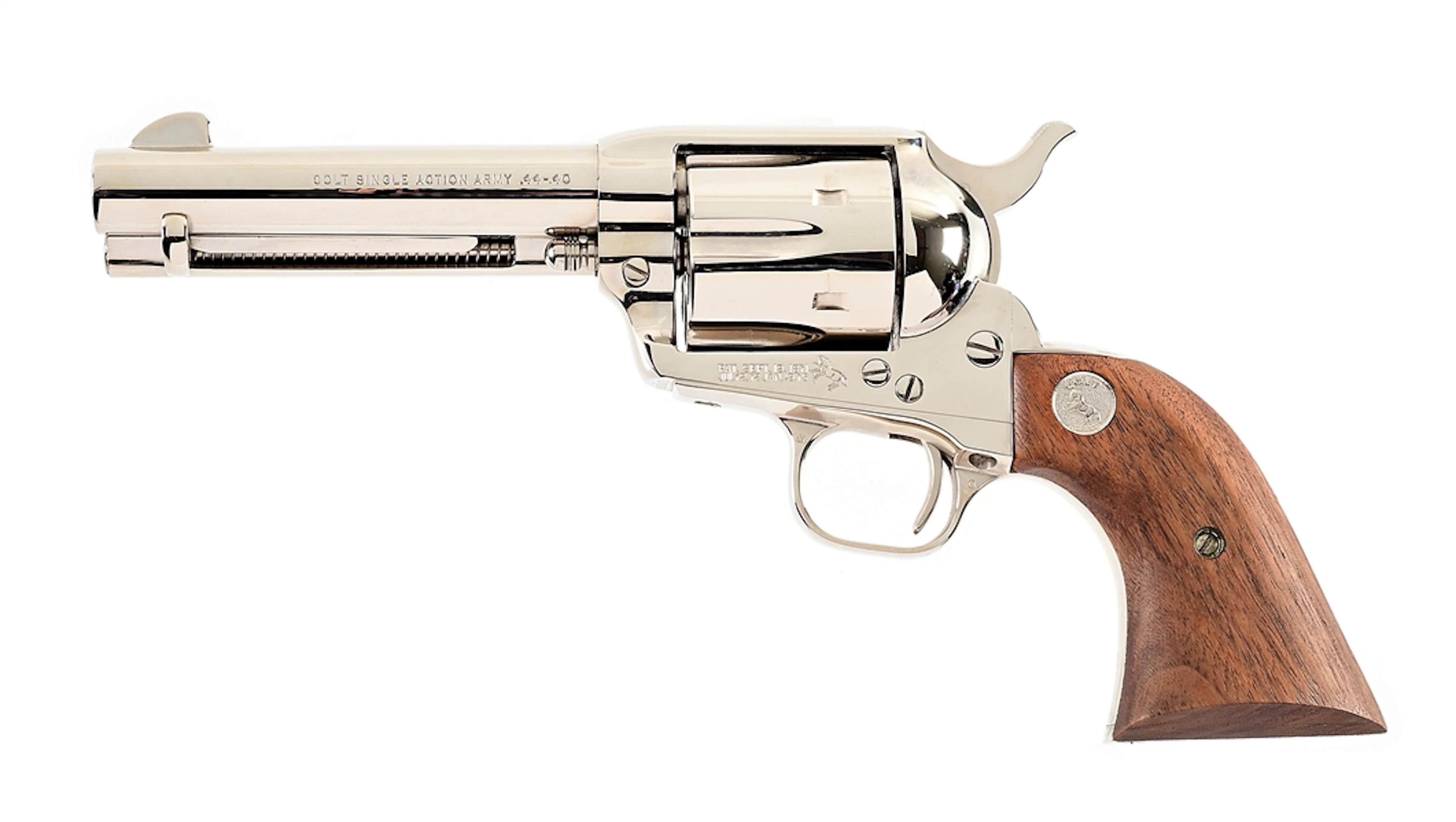 (M) THIRD GENERATION COLT SINGLE ACTION ARMY .44-40 REVOLVER WITH BOX.