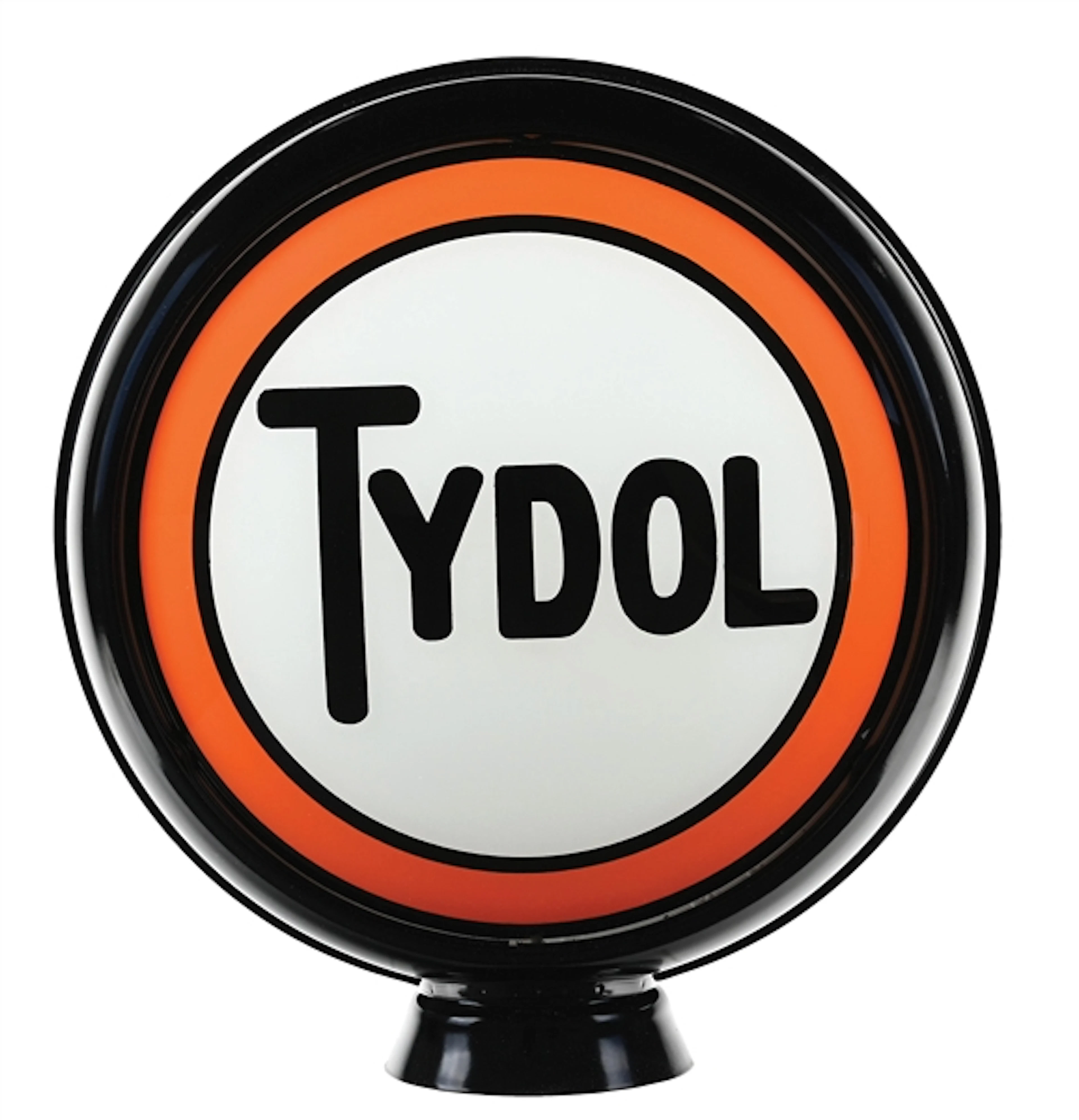 TYDOL GASOLINE SINGLE 15" GLOBE LENS ON HIGH PROFILE METAL BODY