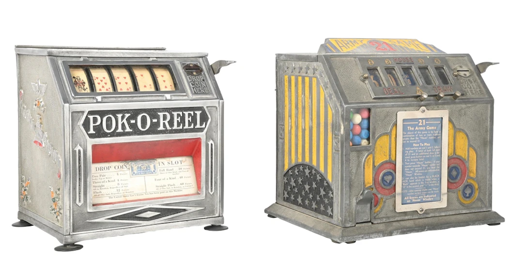 A PAIR OF TRADE STIMULATORS: GROETCHEN POK-O-REEL & GARDEN CITY ARMY 21