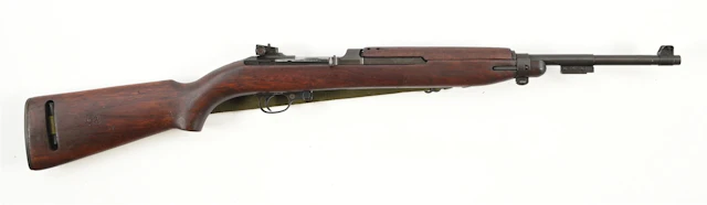 (C) LATE WAR INLAND M1 CARBINE SEMI-AUTOMATIC RIFLE.