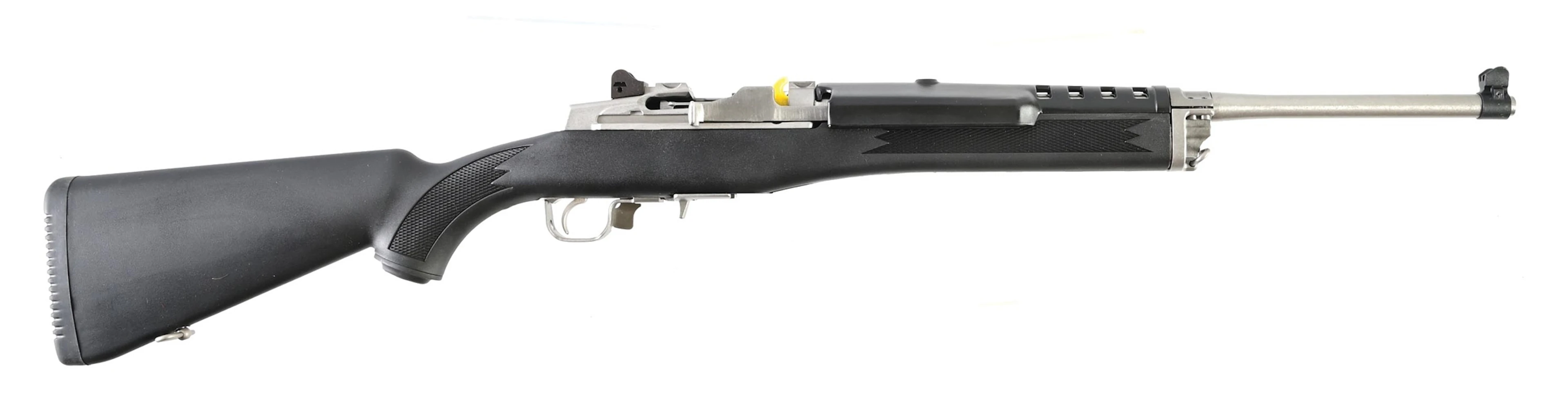 (M) STAINLESS RUGER MINI-14 RANCH RIFLE 5.56 NATO SEMI-AUTOMATIC RIFLE WITH BOX
