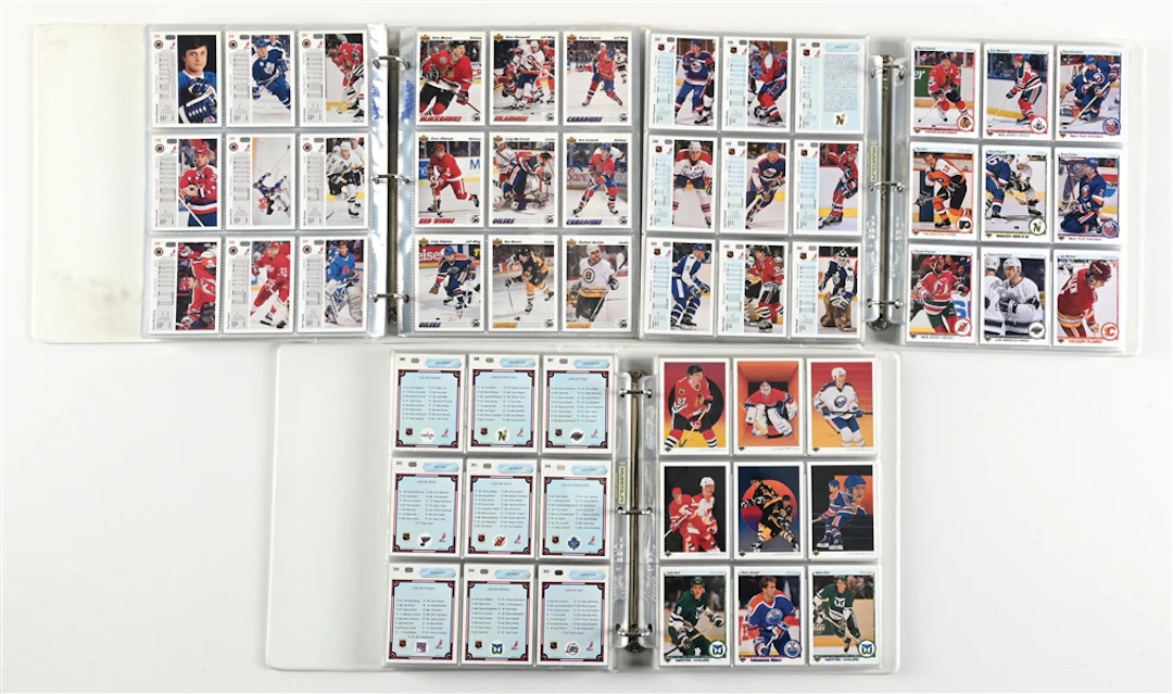 LOT OF 3: BINDERS OF NHL HOCKEY TRADING CARDS