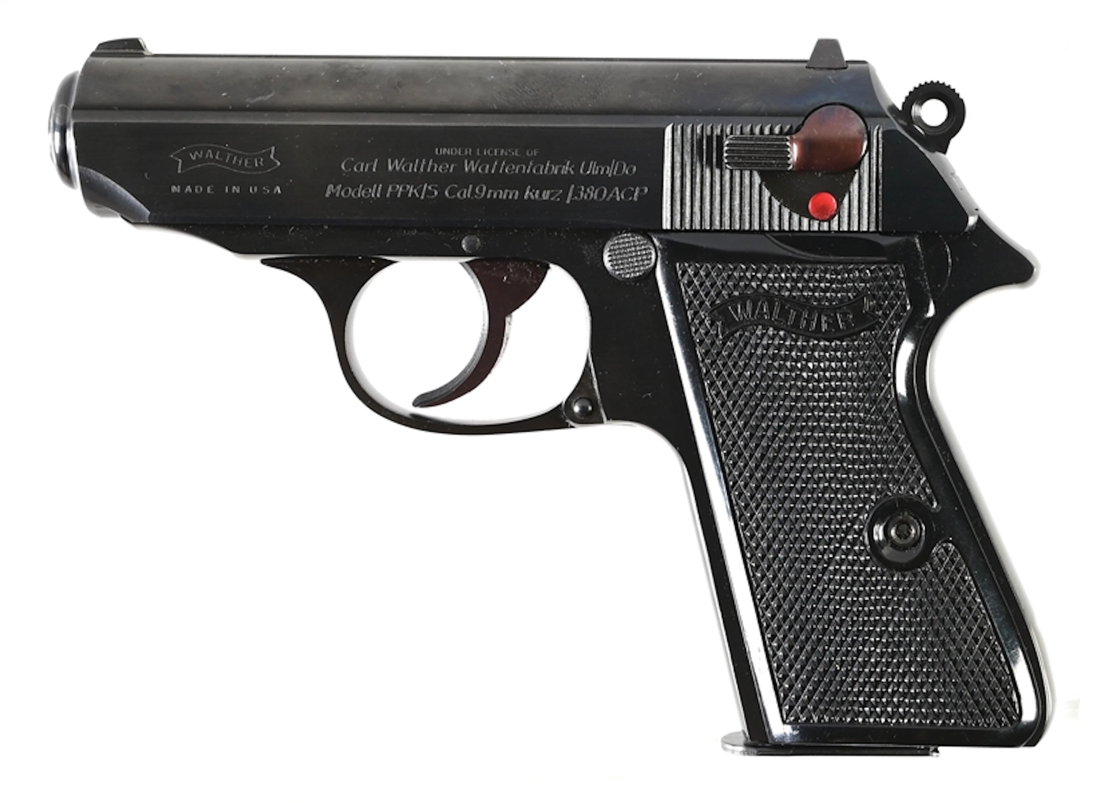 (M) INTERARMS USA WALTHER PPK/S .380 SEMI-AUTOMATIC PISTOL WITH CASE.