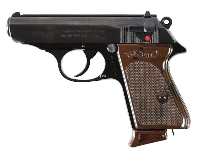 (C) GERMAN WALTHER PPK-L .22 SEMI-AUTOMATIC PISTOL WITH BOX.