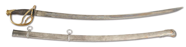 US MODEL 1840 CAVALRY OFFICER’S SABER PRESENTED TO 1ST LT. CHARLES