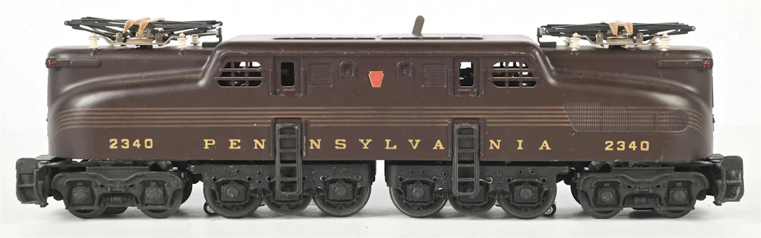 POST-WAR LIONEL O-GA. TUSCAN BROWN NO. 2340 PENNSYLVANIA 5-STRIPE