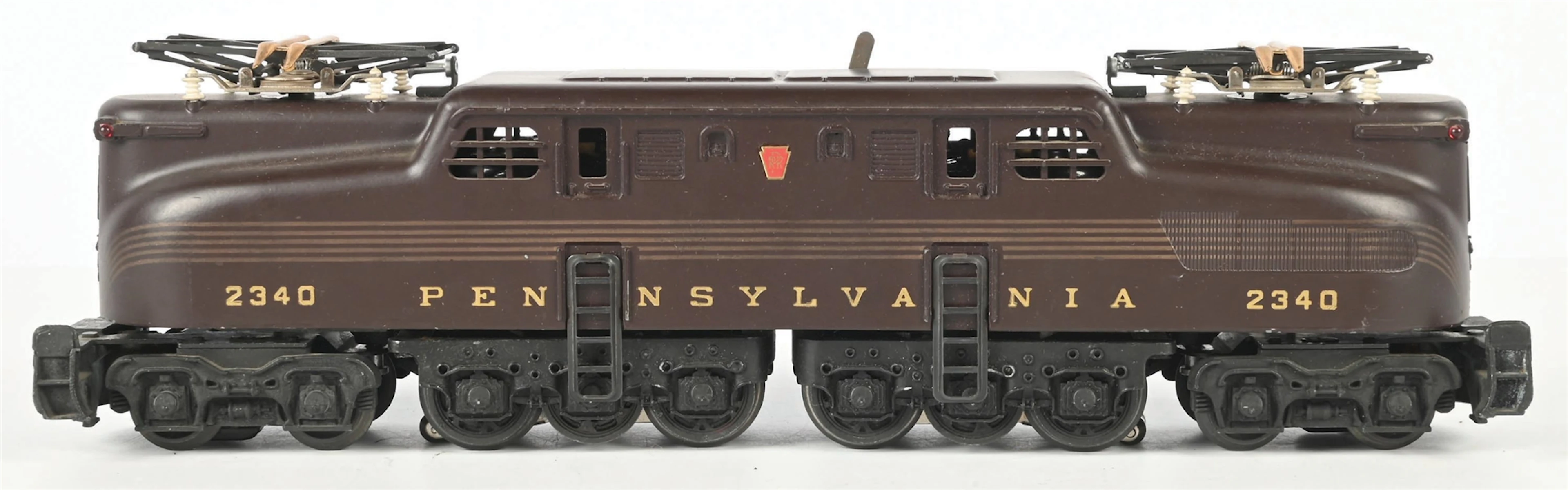 POST-WAR LIONEL O-GA. TUSCAN BROWN NO. 2340 PENNSYLVANIA 5-STRIPE