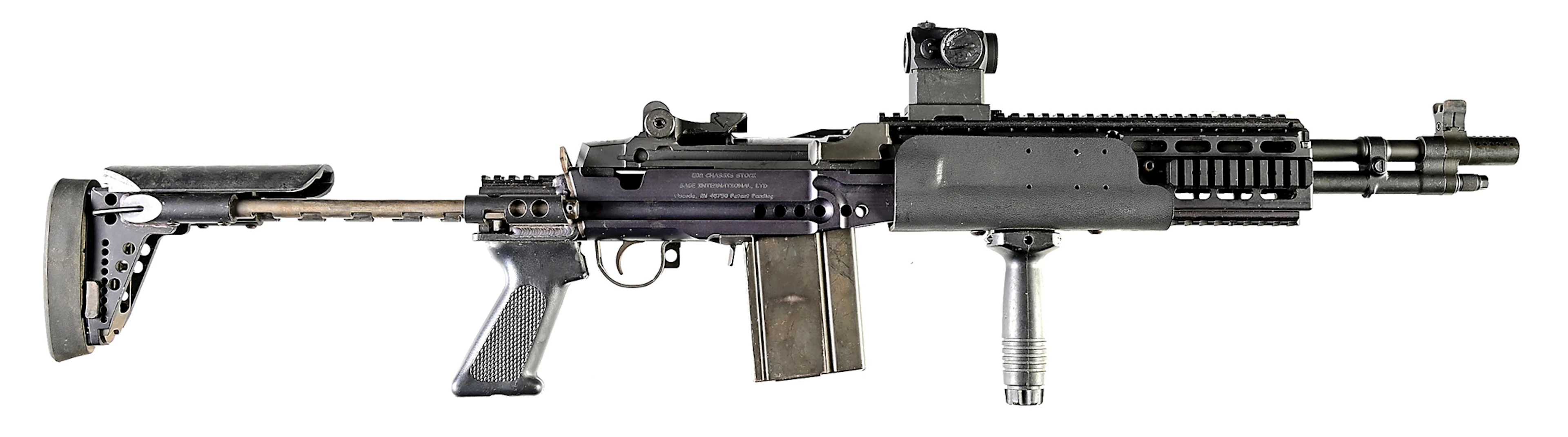 (M) SPRINGFIELD ARMORY M1A SOCOM 16 EBR SEMI-AUTOMATIC RIFLE.